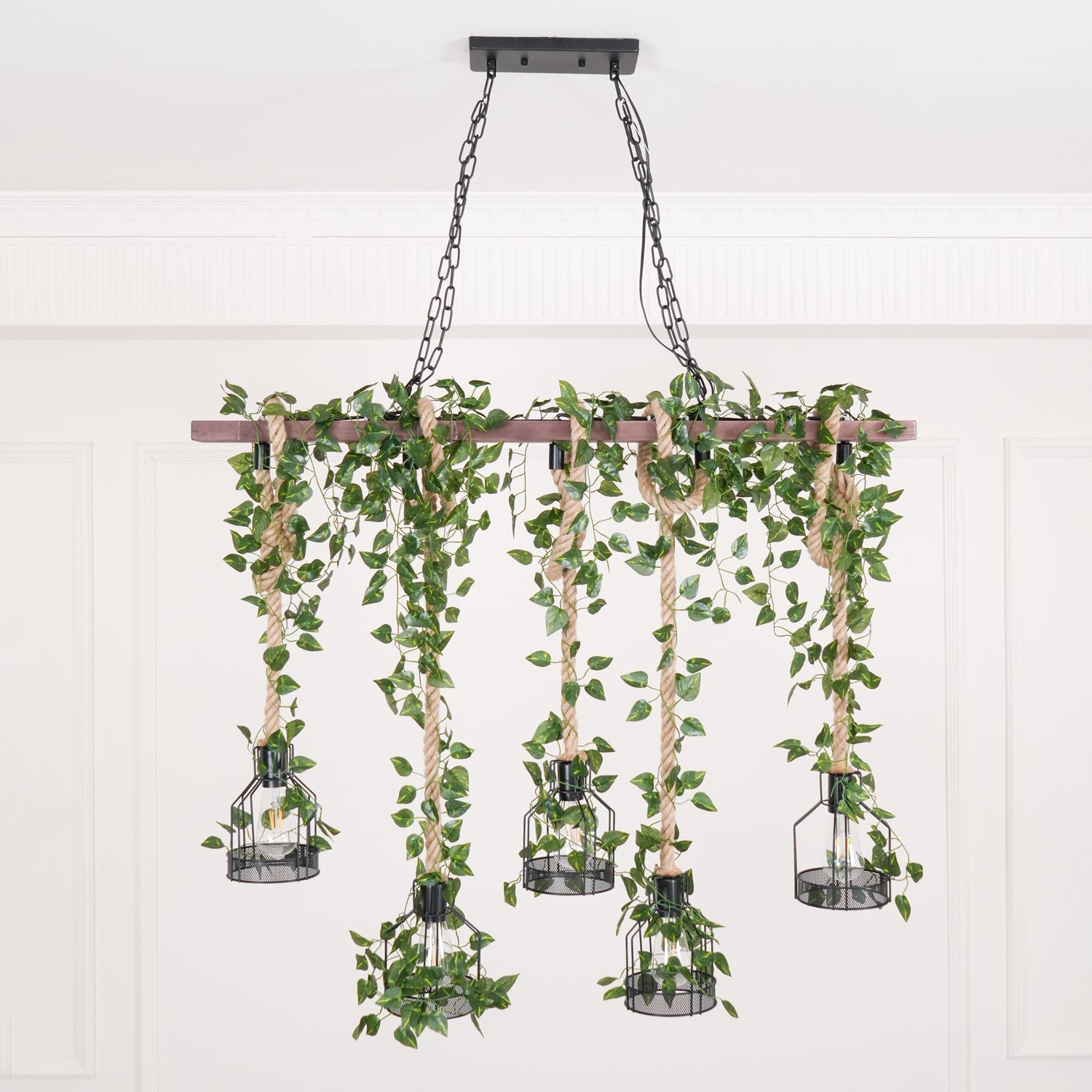 Rustic Wooden Chandelier - Blowlighting