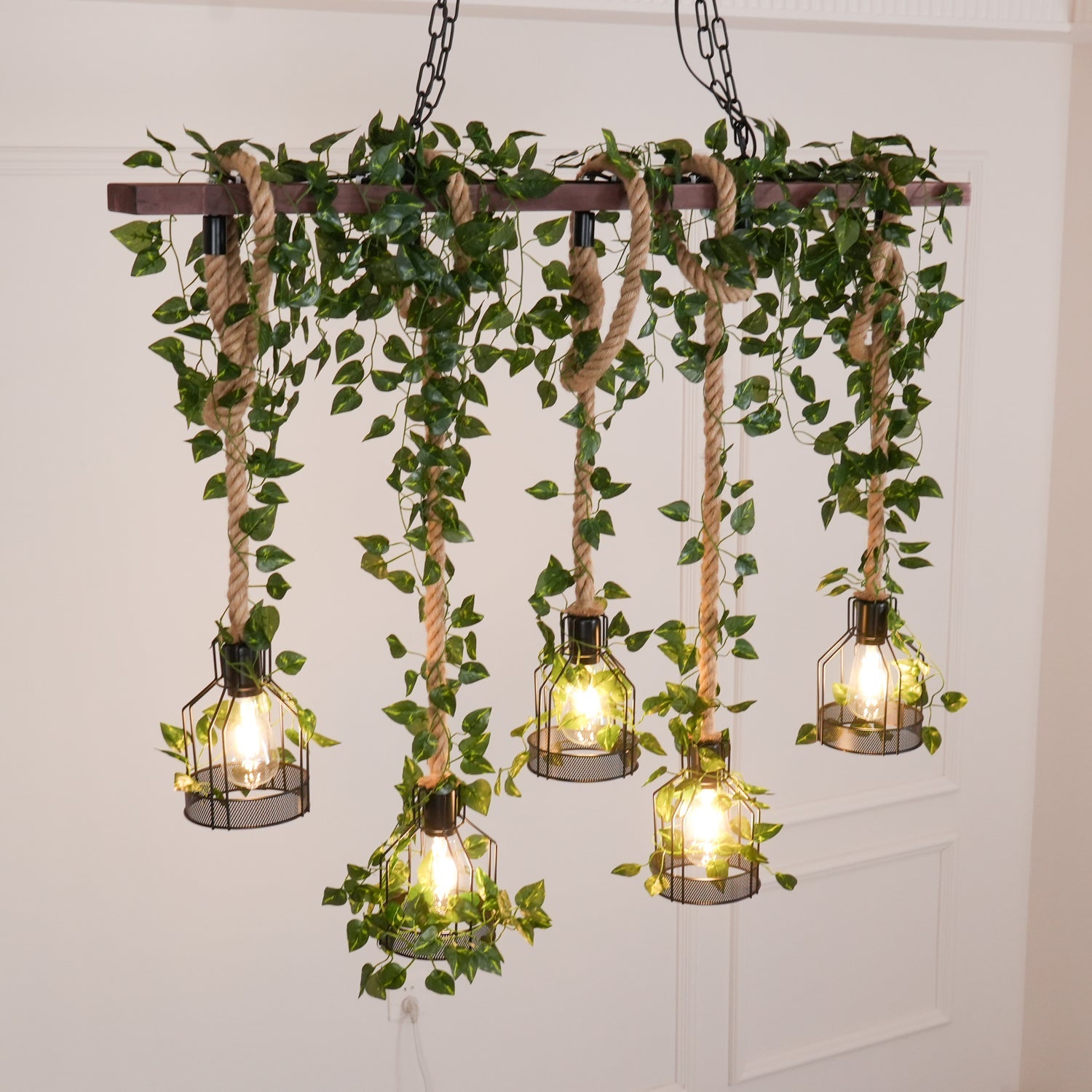 Rustic Wooden Chandelier - Blowlighting