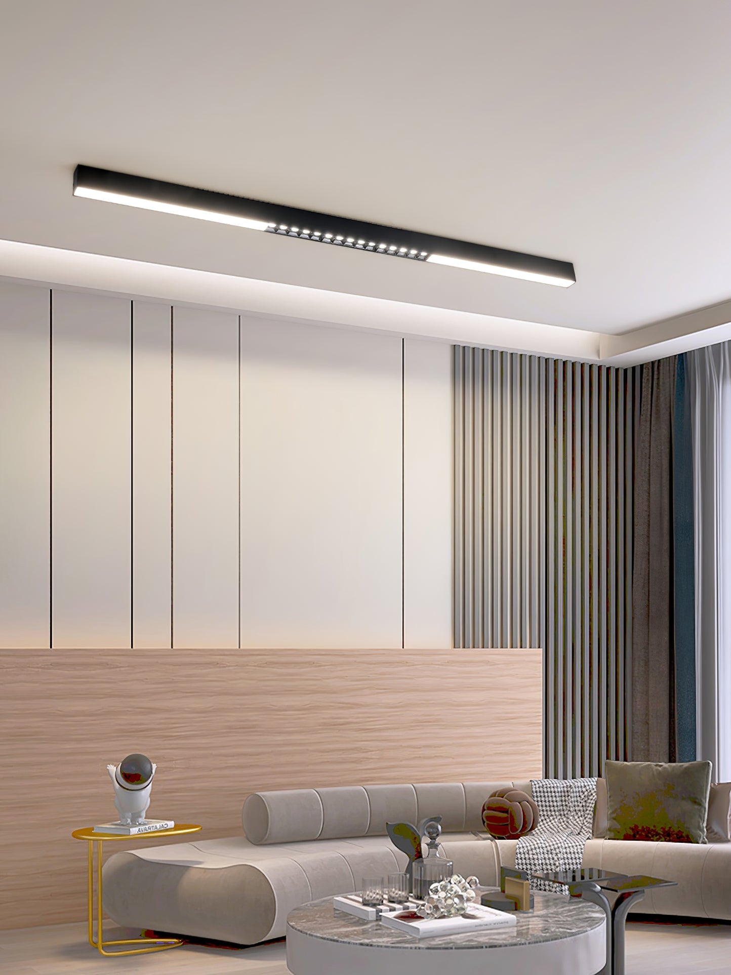 Line Modern Aluminum Floating Light - Blowlighting