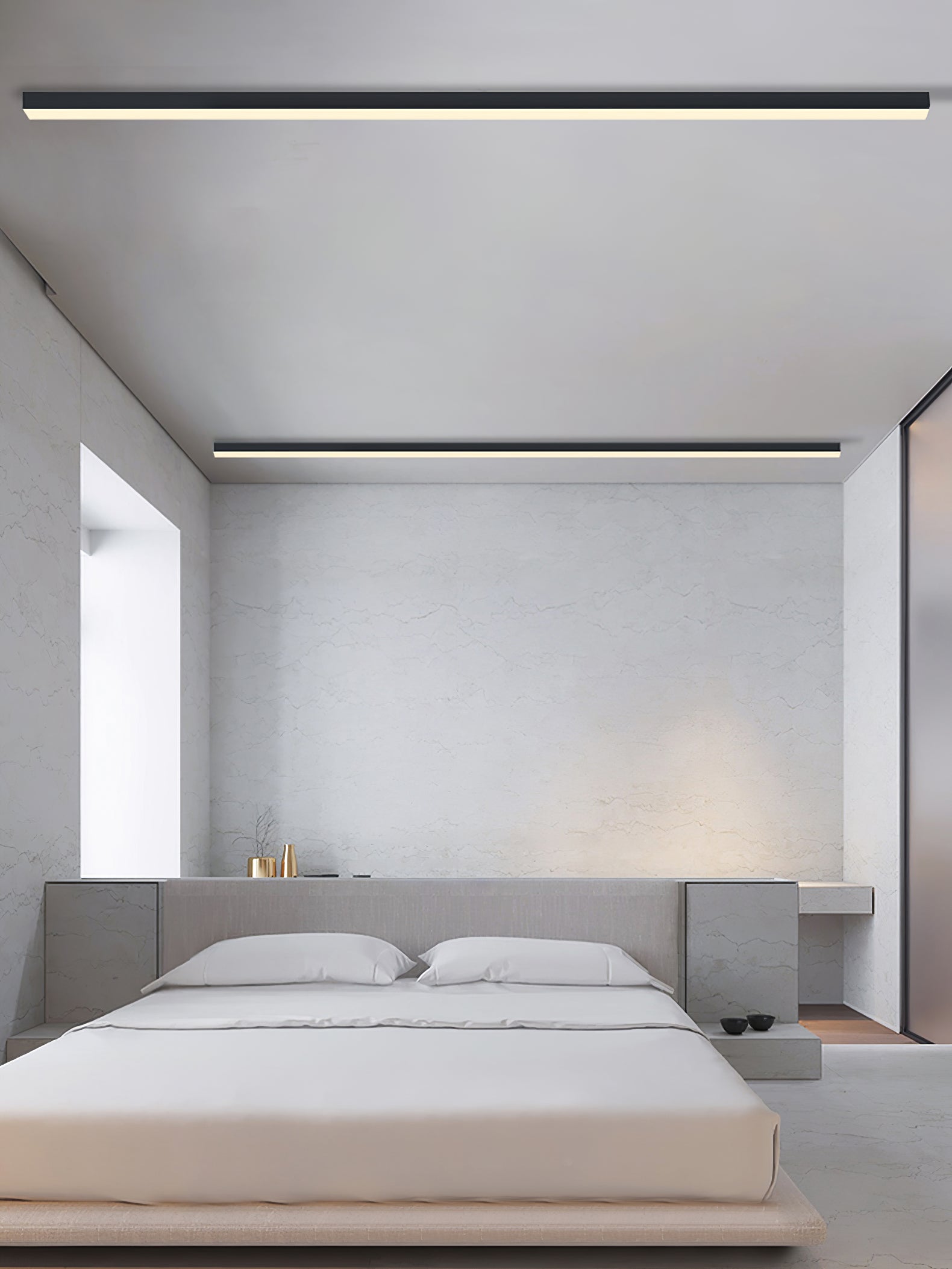 Line Modern Aluminum Floating Light - Blowlighting
