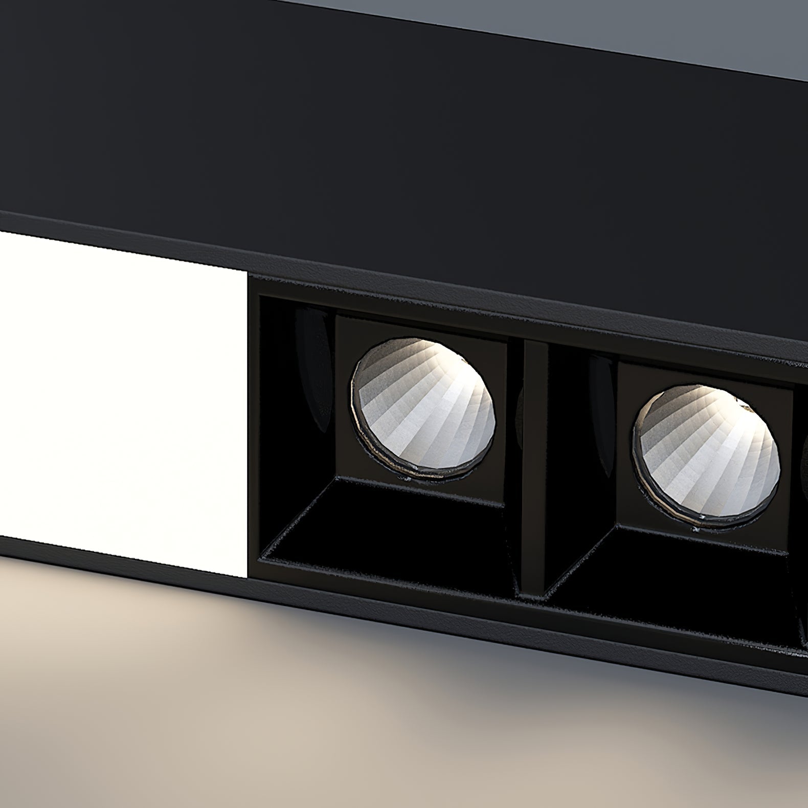 Line Modern Aluminum Floating Light - Blowlighting