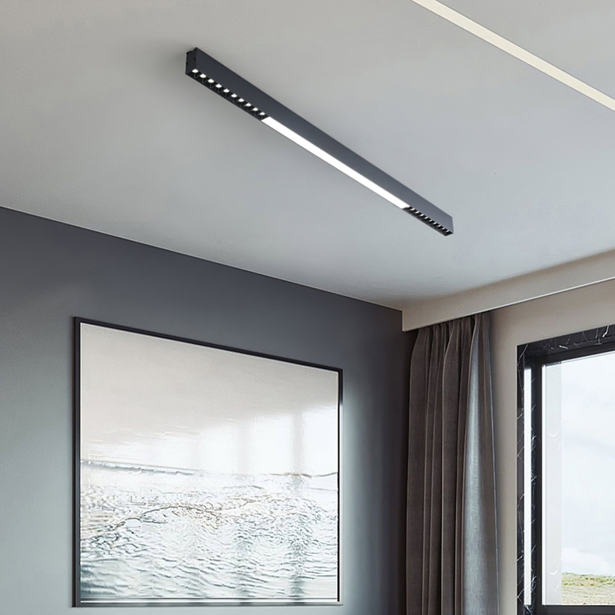 Line Modern Aluminum Floating Light - Blowlighting