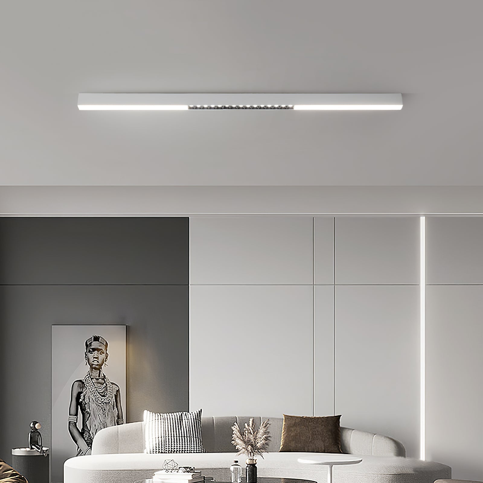 Line Modern Aluminum Floating Light - Blowlighting