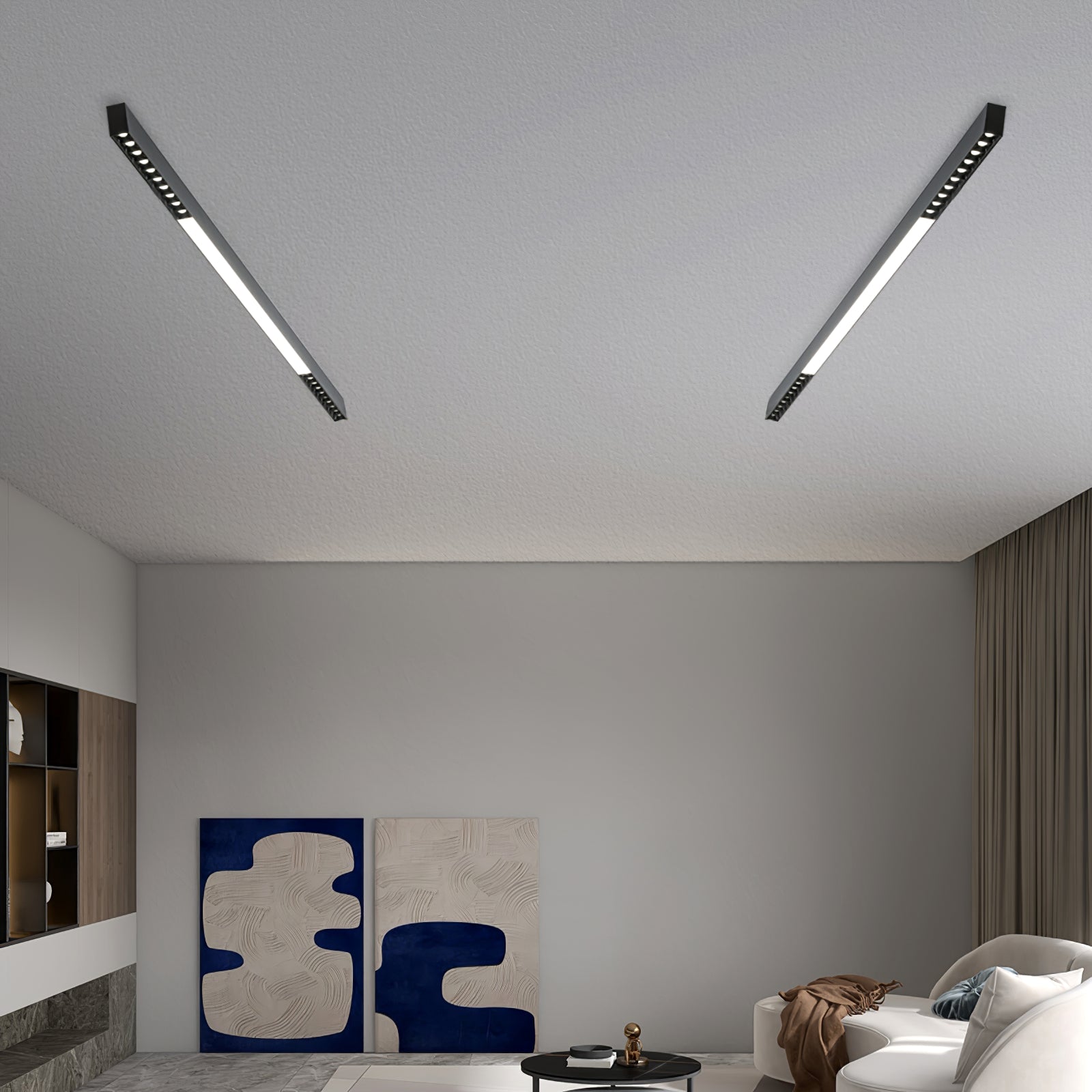 Line Modern Aluminum Floating Light - Blowlighting