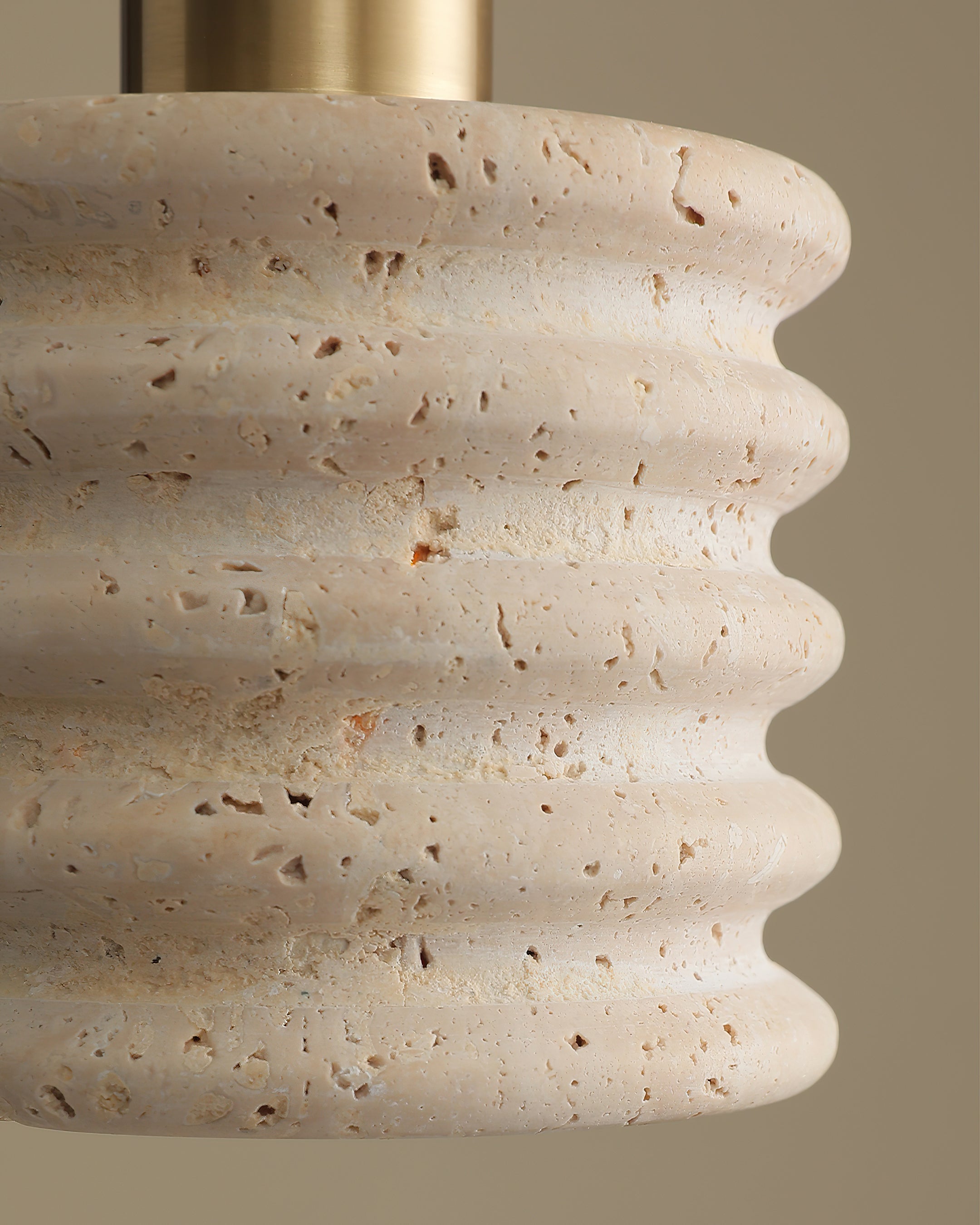 Sable Scandinavian Travertine Loop Pendant Light