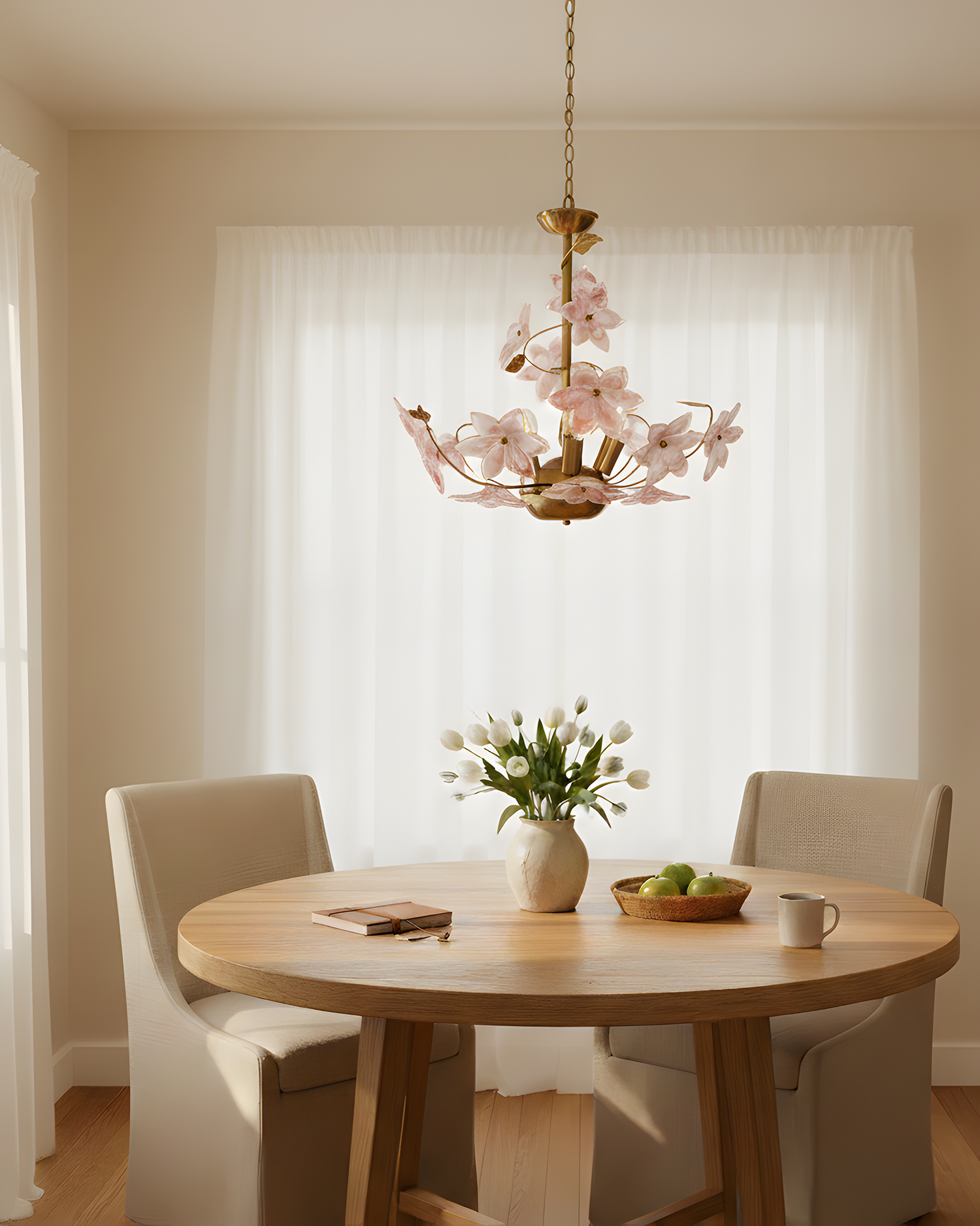 Sakura Romantic Glass Garland Chandelier