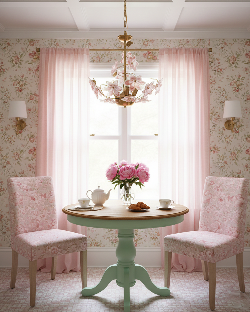 Sakura Romantic Glass Garland Chandelier