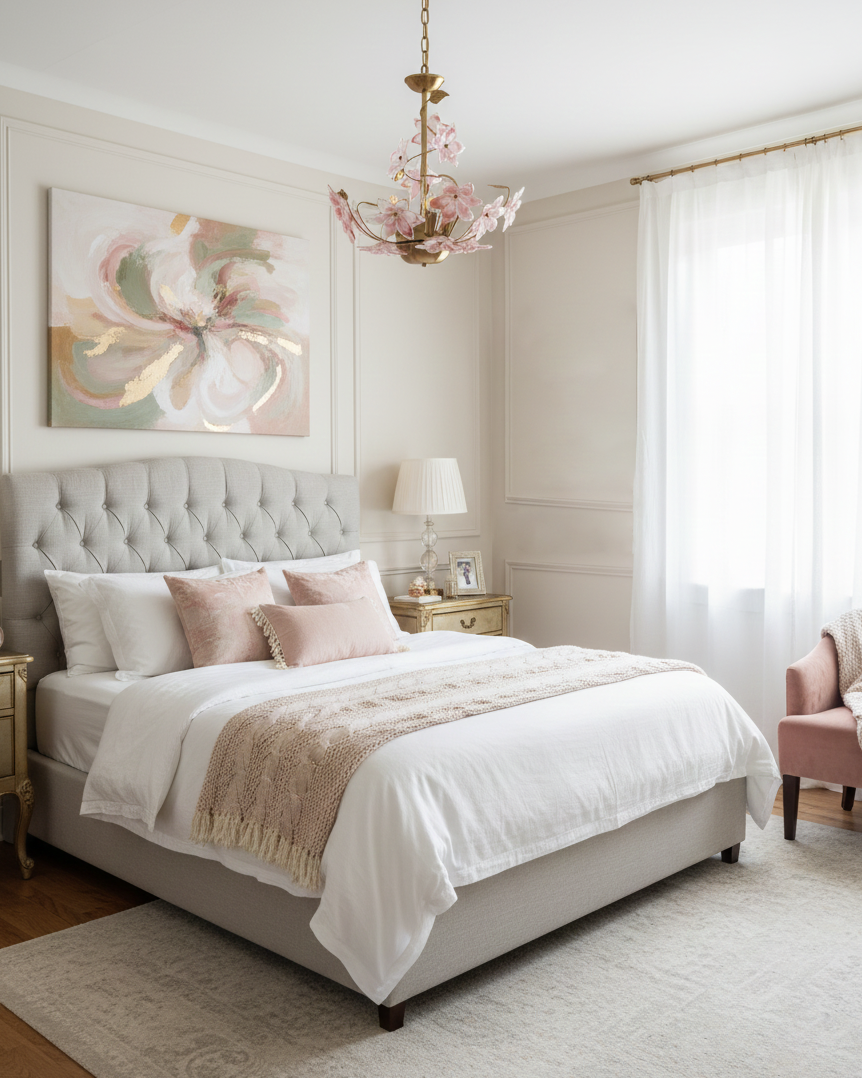 Sakura Romantic Glass Garland Chandelier