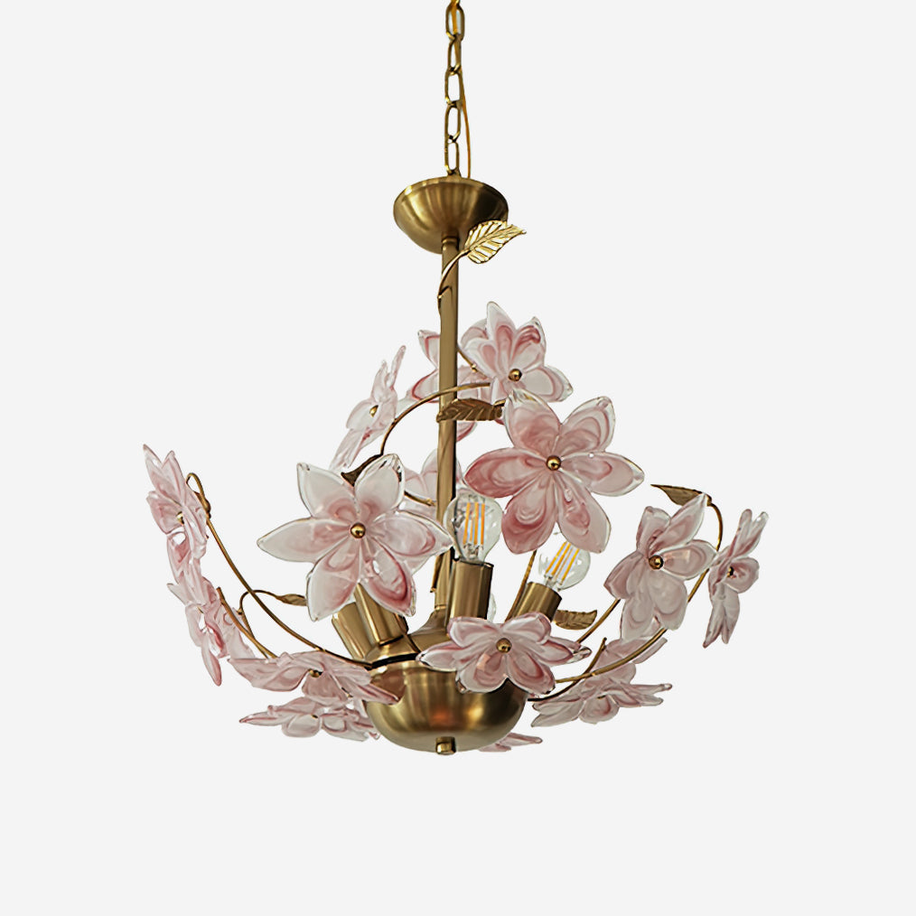 Sakura Romantic Glass Garland Chandelier