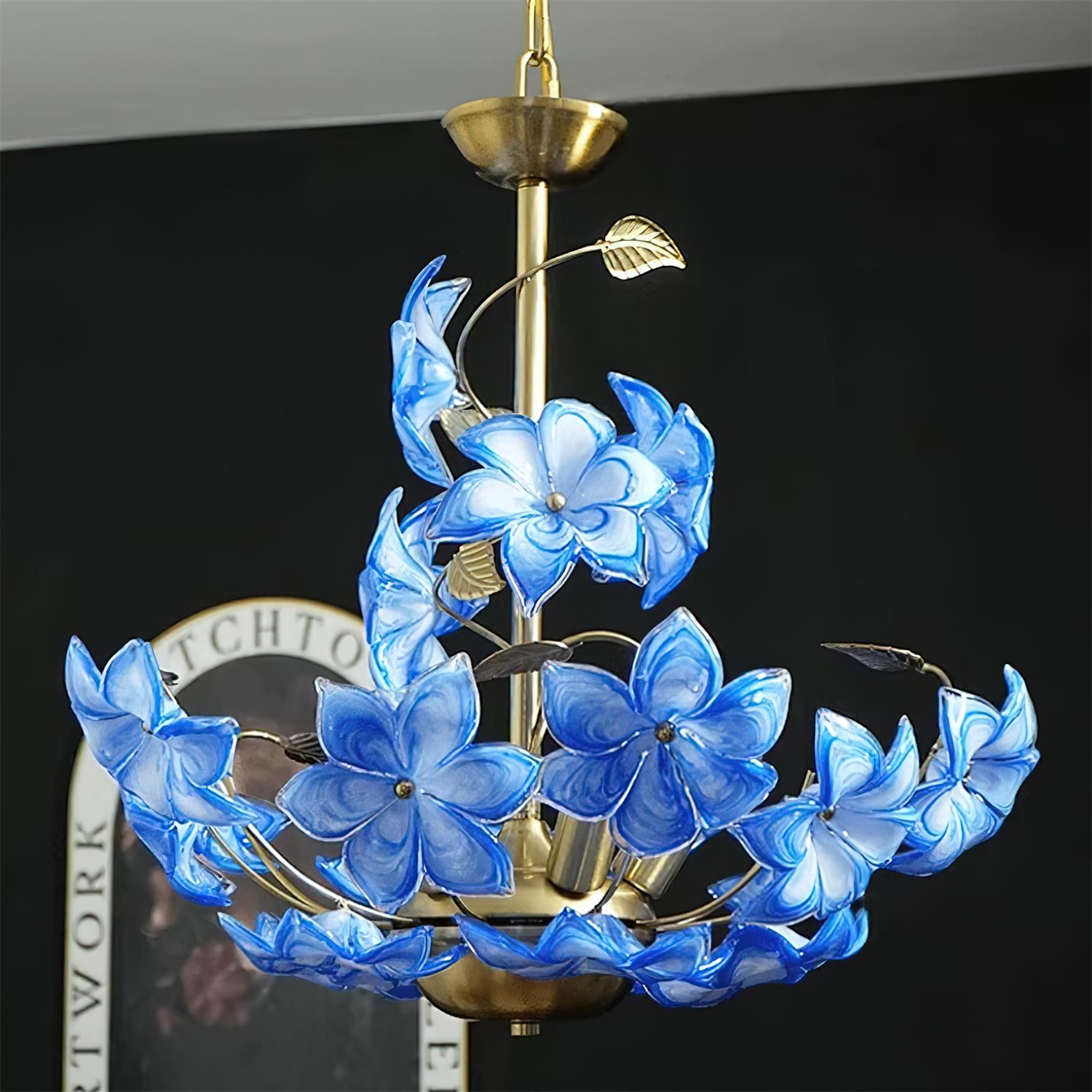 Sakura Romantic Glass Garland Chandelier
