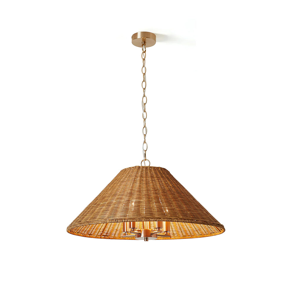 Saskia Wabi-Sabi Rattan Pendant Light