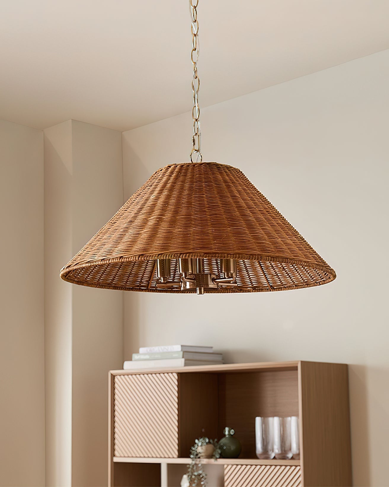 Saskia Wabi-Sabi Rattan Pendant Light