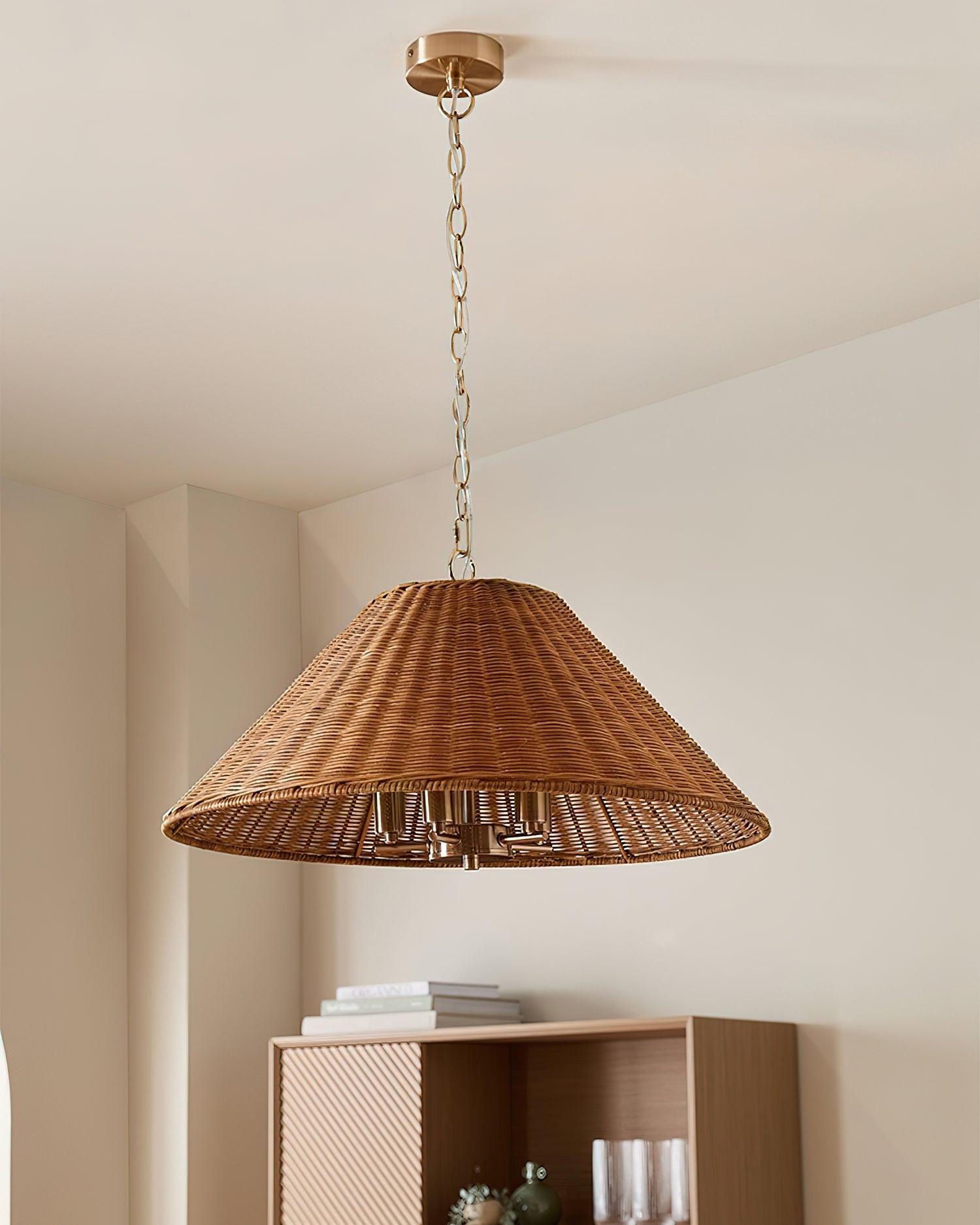 Saskia Wabi-Sabi Rattan Pendant Light