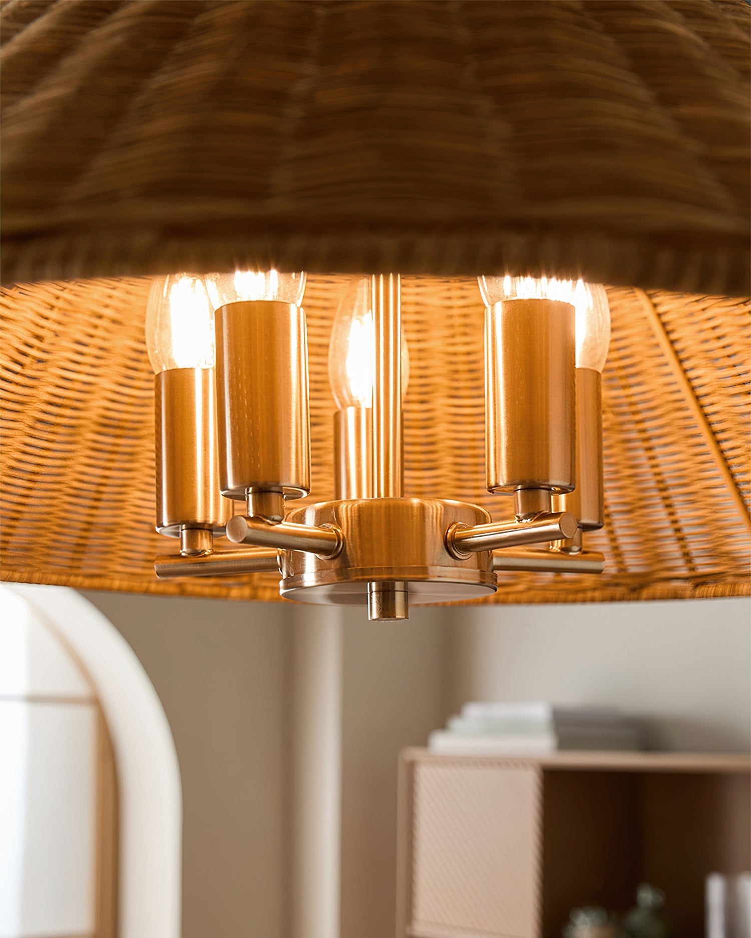 Saskia Wabi-Sabi Rattan Pendant Light