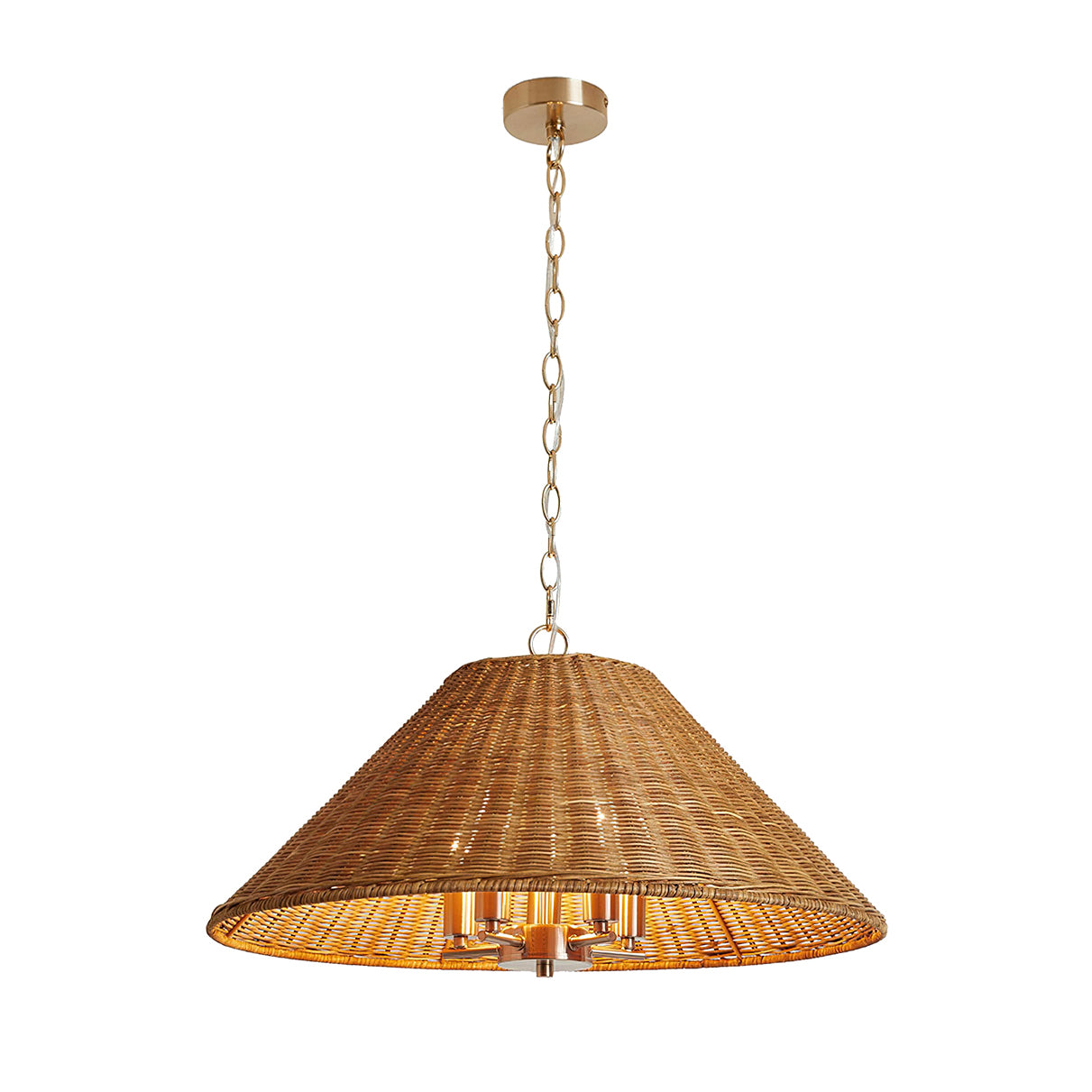 Saskia Wabi-Sabi Rattan Pendant Light