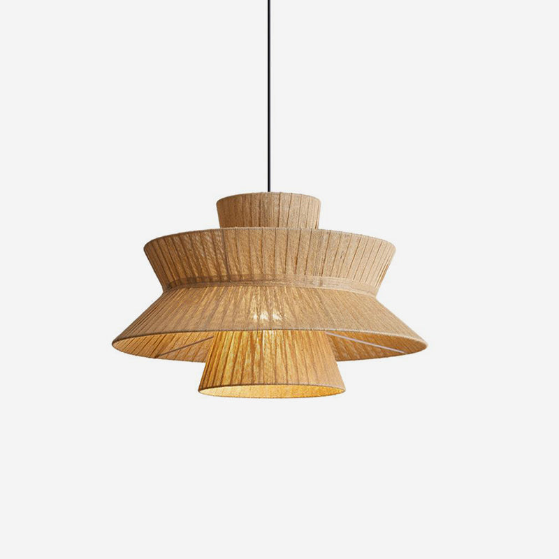 Satori Tiered Jute Cloth Pendant Lamp