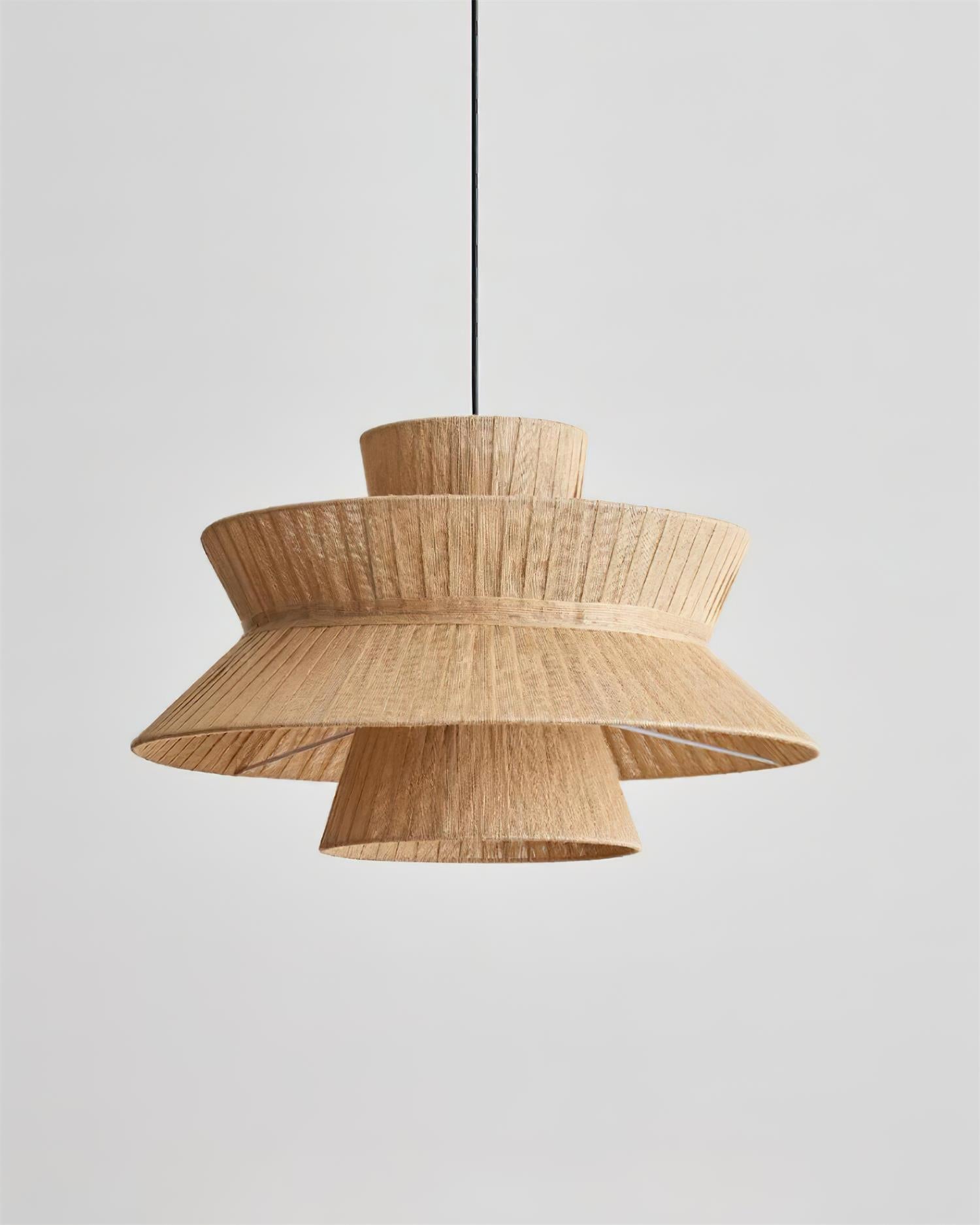 Satori Tiered Jute Cloth Pendant Lamp