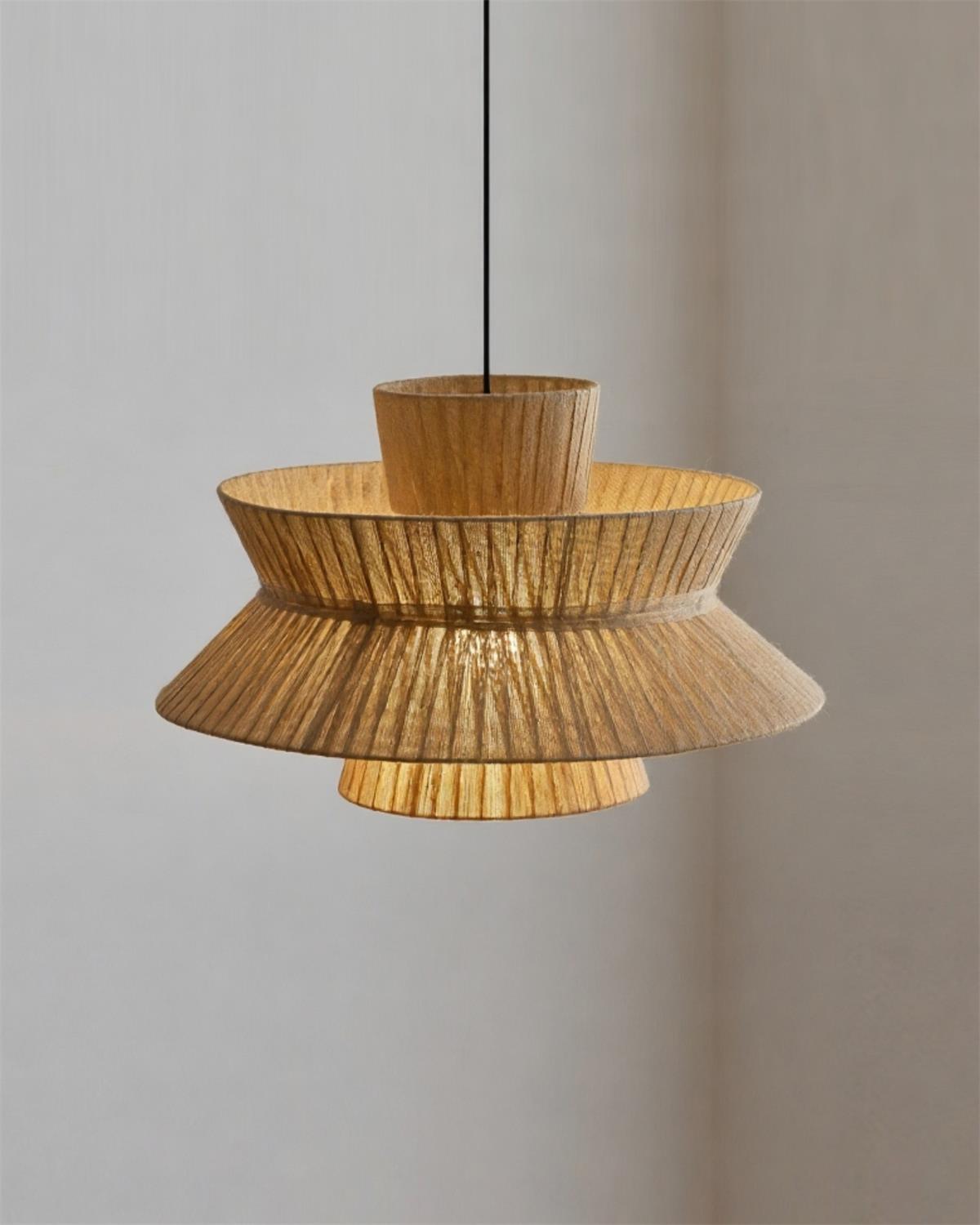Satori Tiered Jute Cloth Pendant Lamp