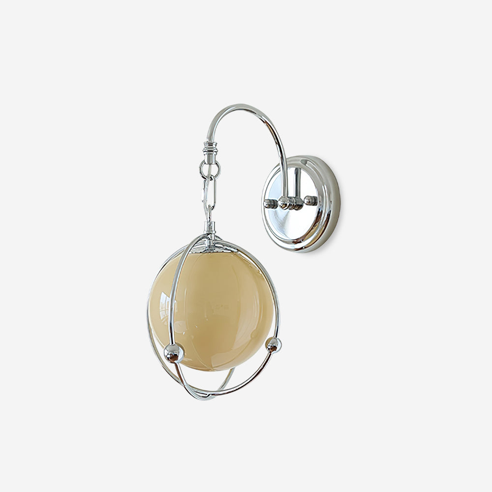 Saturn Modern Glass Hoop Wall Light