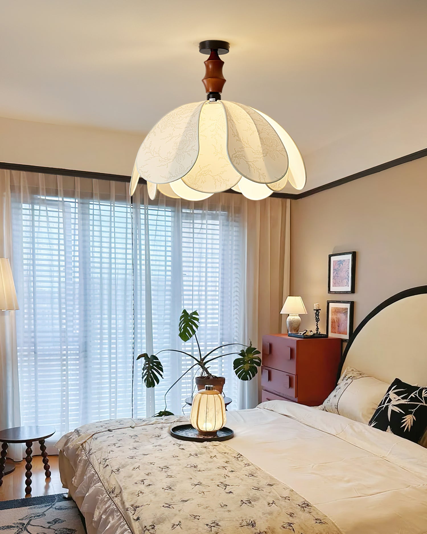 Savoy Natural Fabric Ceiling Light