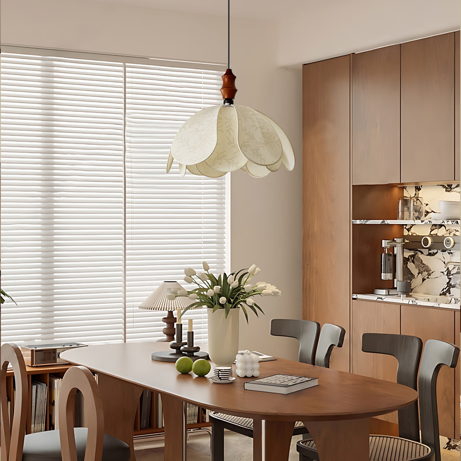 Savoy Contemporary Fabric Pendant Light