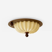 Scallop Modern Glass Crest Ceiling Light