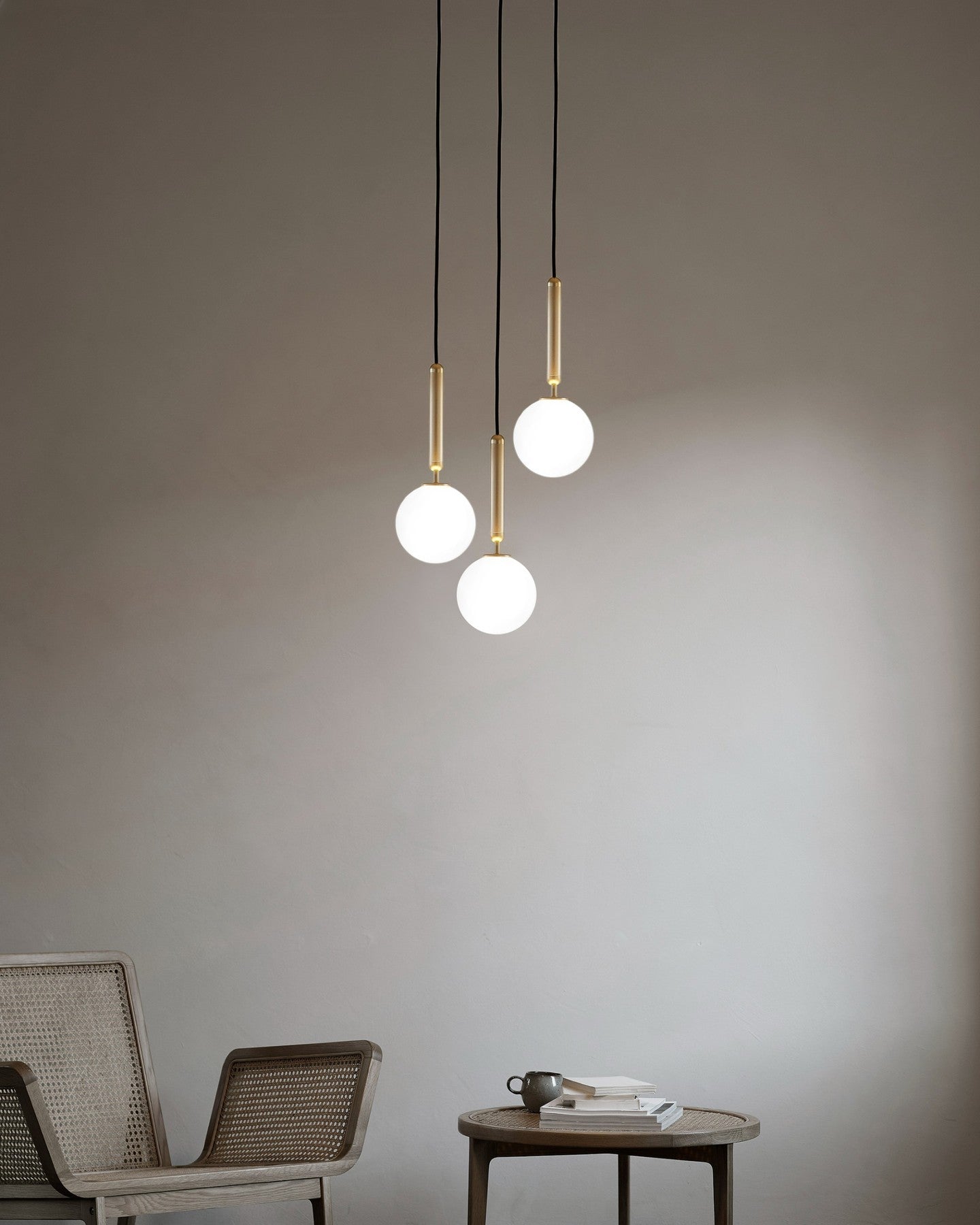 Scandiluxe Brass Pendant Swag Light - Blowlighting