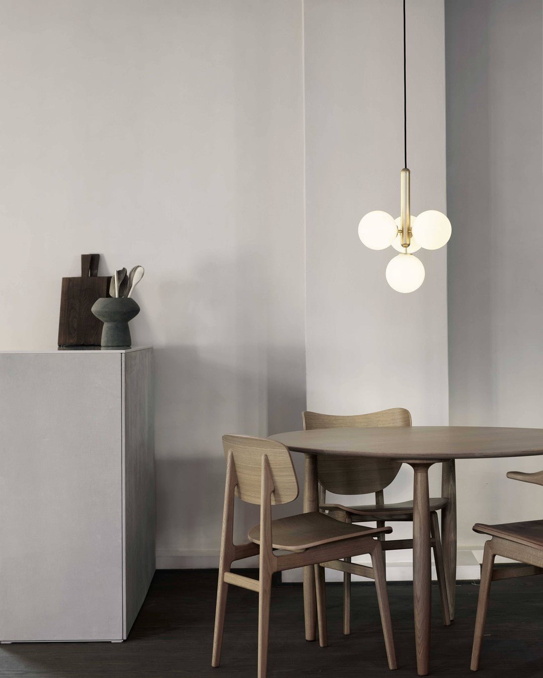 Scandiluxe Brass Pendant Swag Light - Blowlighting