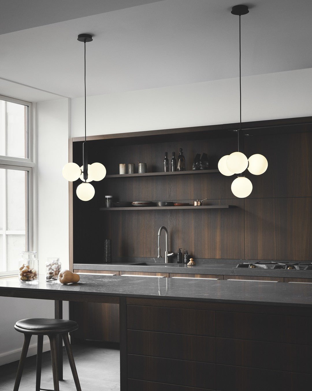 Scandiluxe Brass Pendant Swag Light - Blowlighting