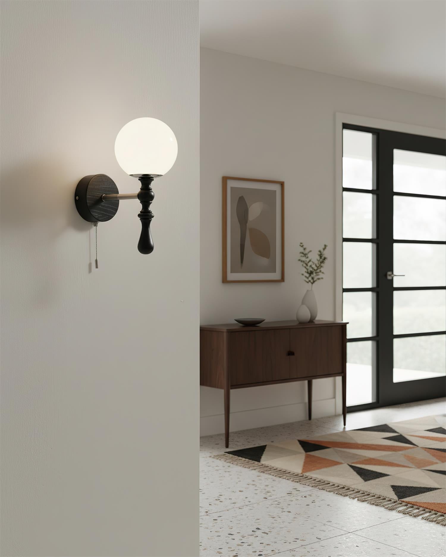 Scepter Minimalist Wood Glow Wall Light