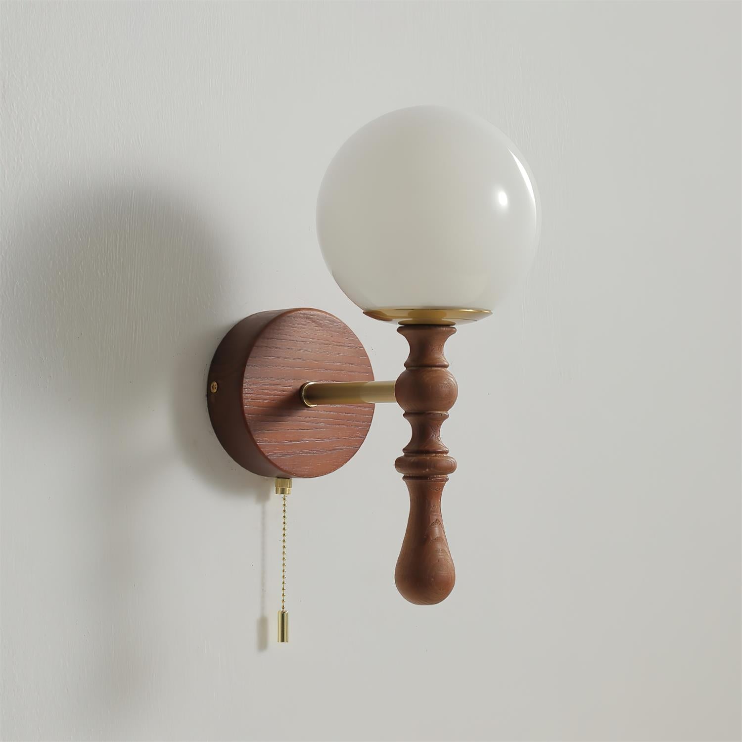 Scepter Minimalist Wood Glow Wall Light