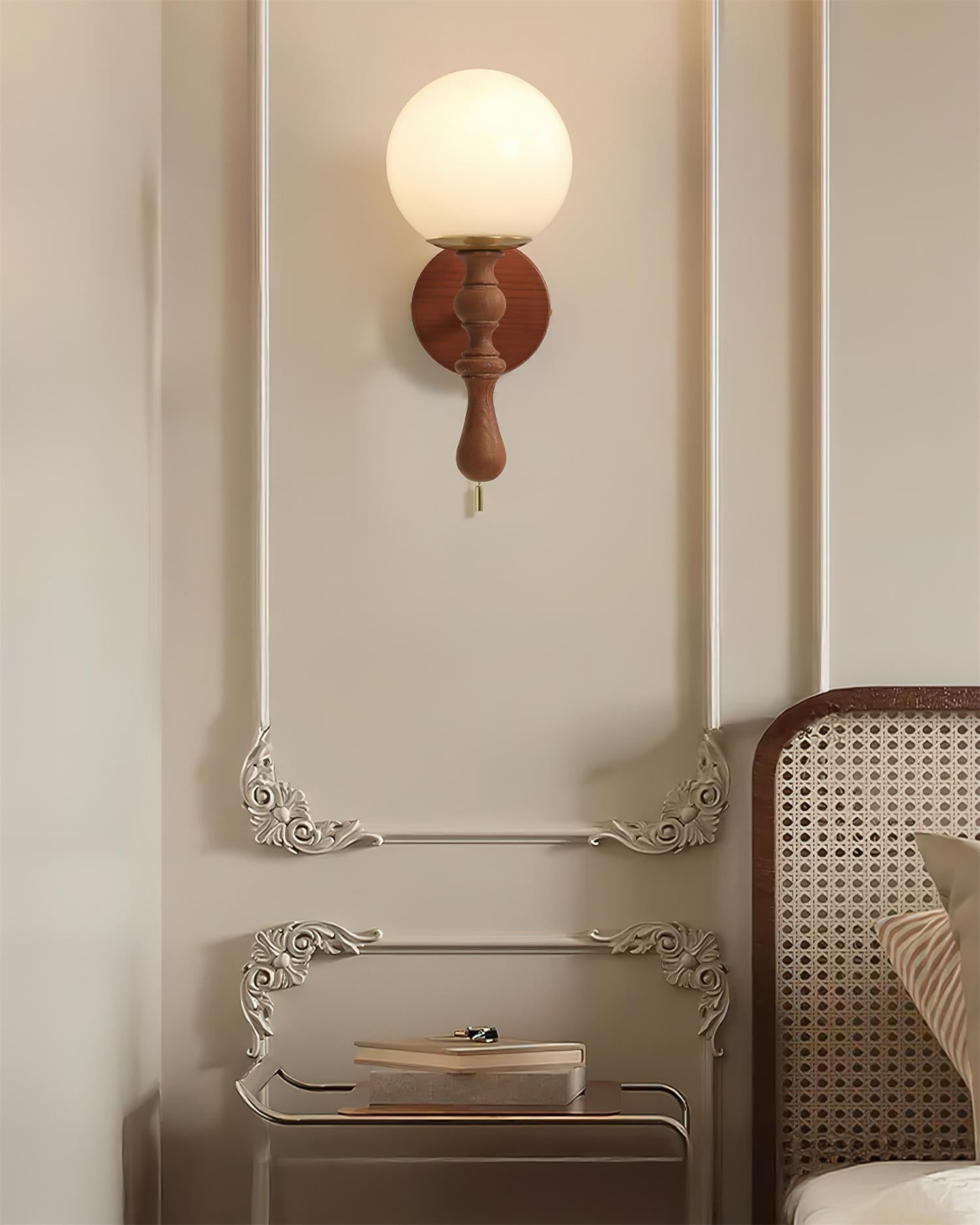 Scepter Minimalist Wood Glow Wall Light