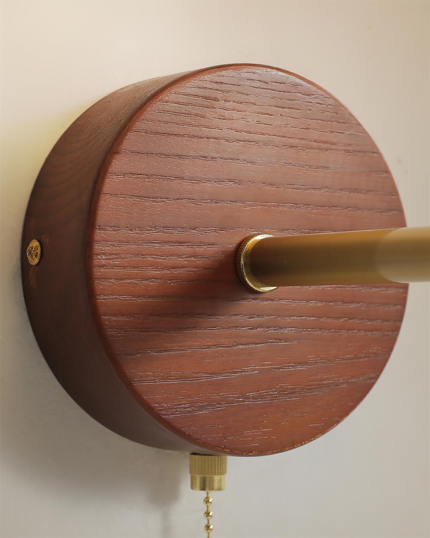 Scepter Minimalist Wood Glow Wall Light