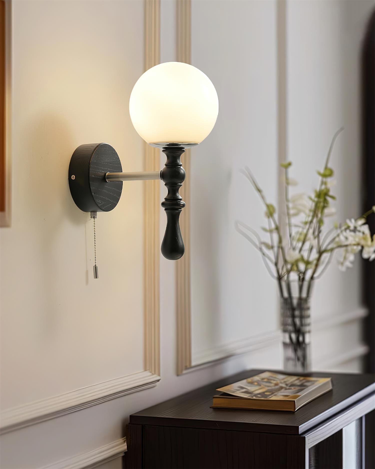 Scepter Minimalist Wood Glow Wall Light