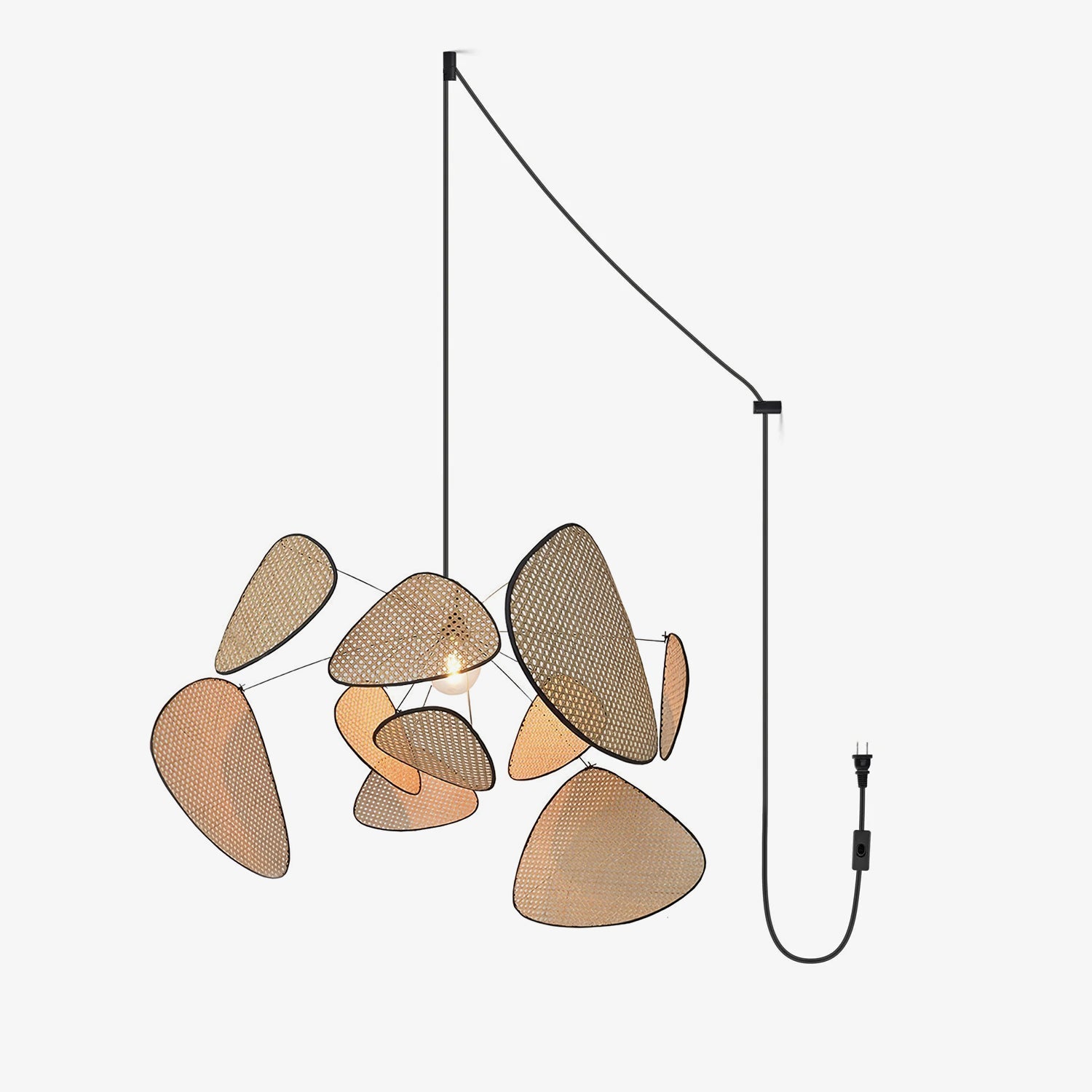 Screen Cannage Pendant Swag Light - Blowlighting
