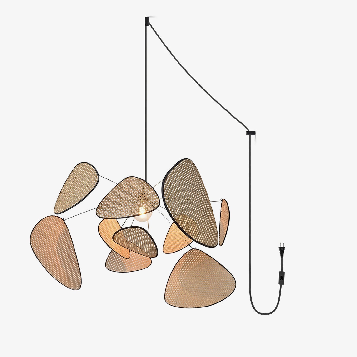 Screen Cannage Pendant Swag Light - Blowlighting
