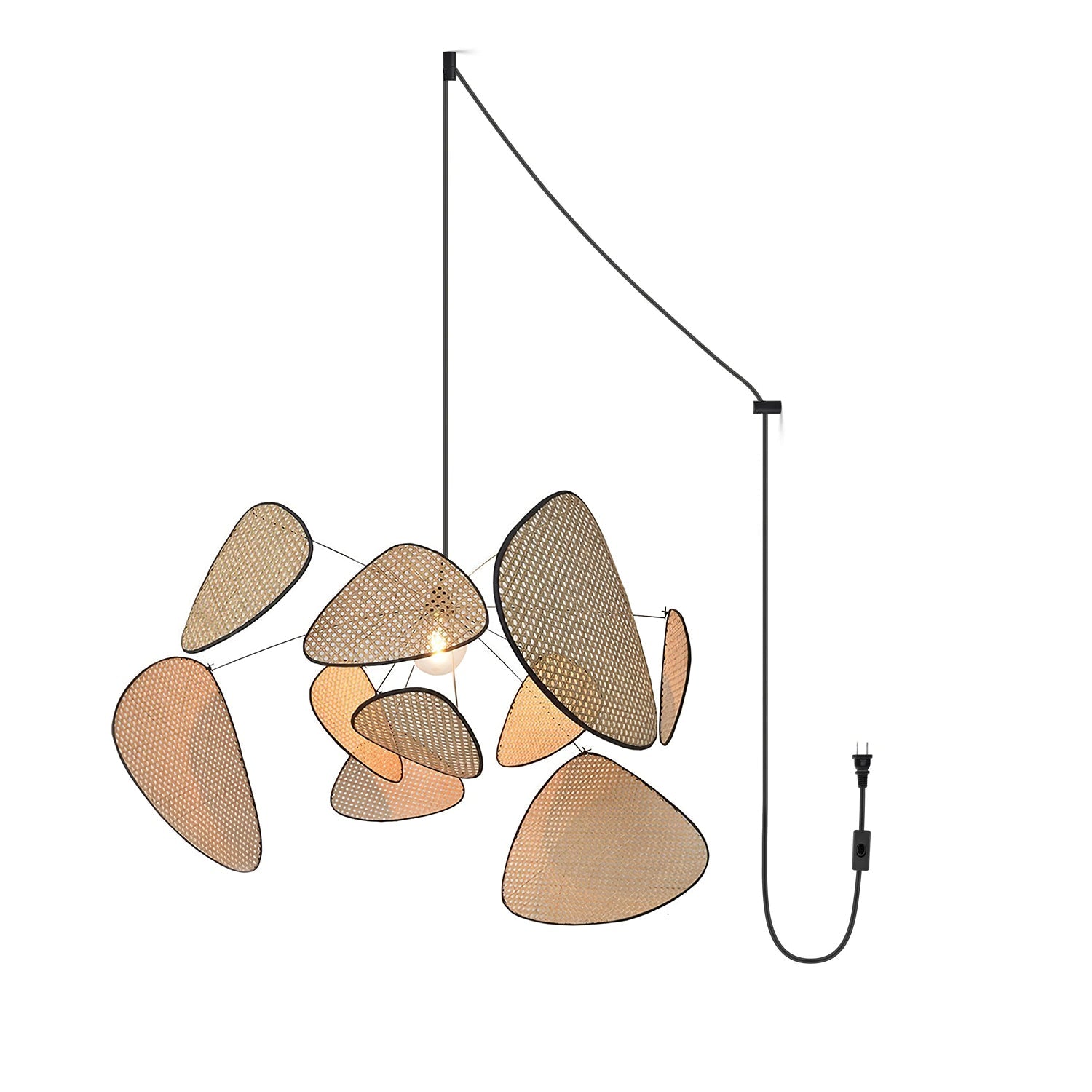 Screen Cannage Pendant Swag Light - Blowlighting