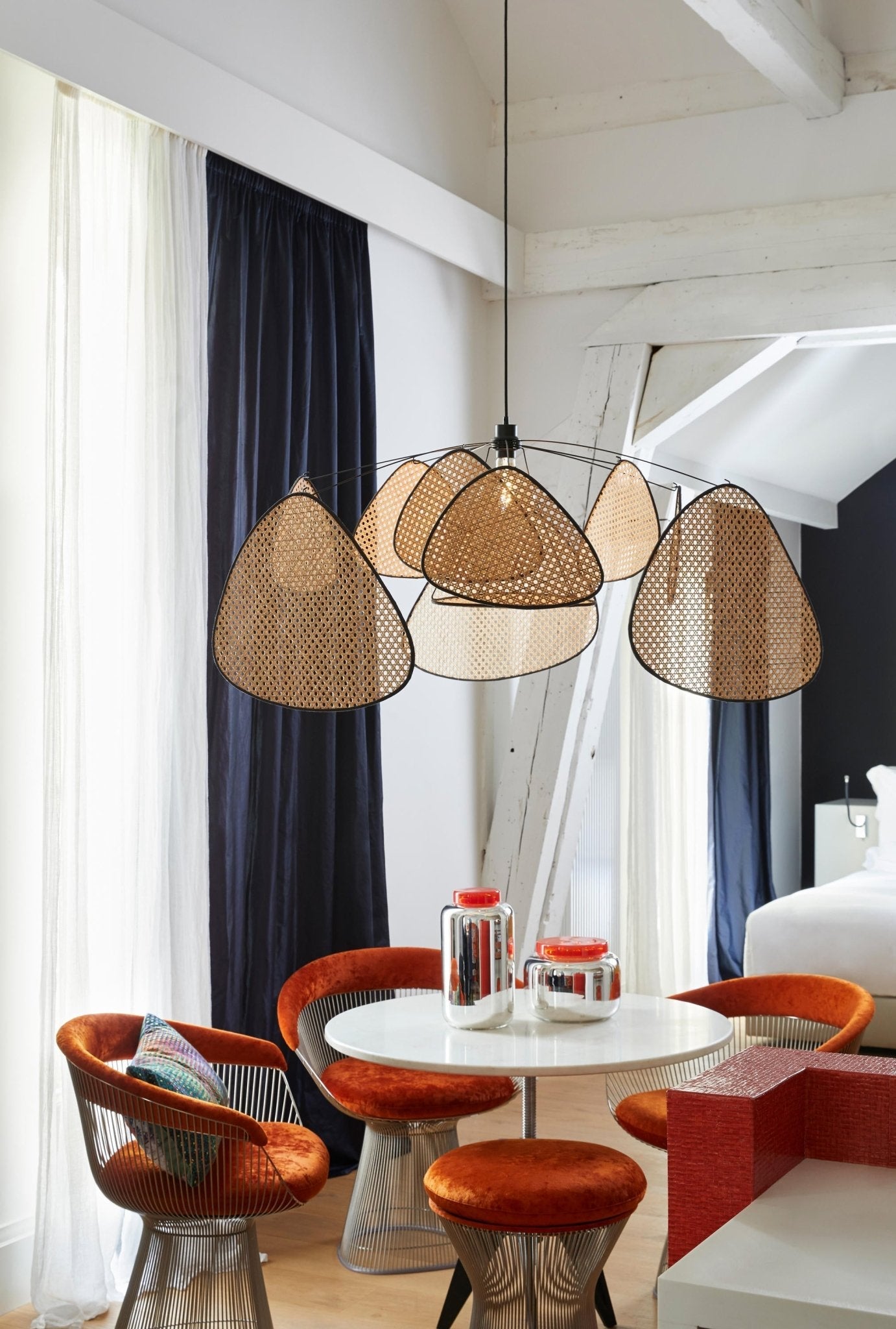 Screen Cannage Pendant Swag Light - Blowlighting