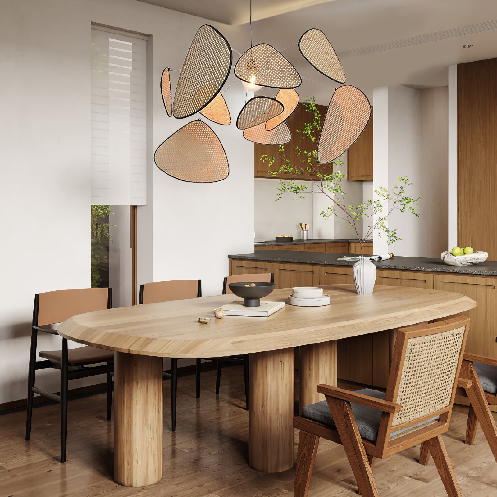 Screen Cannage Pendant Swag Light - Blowlighting