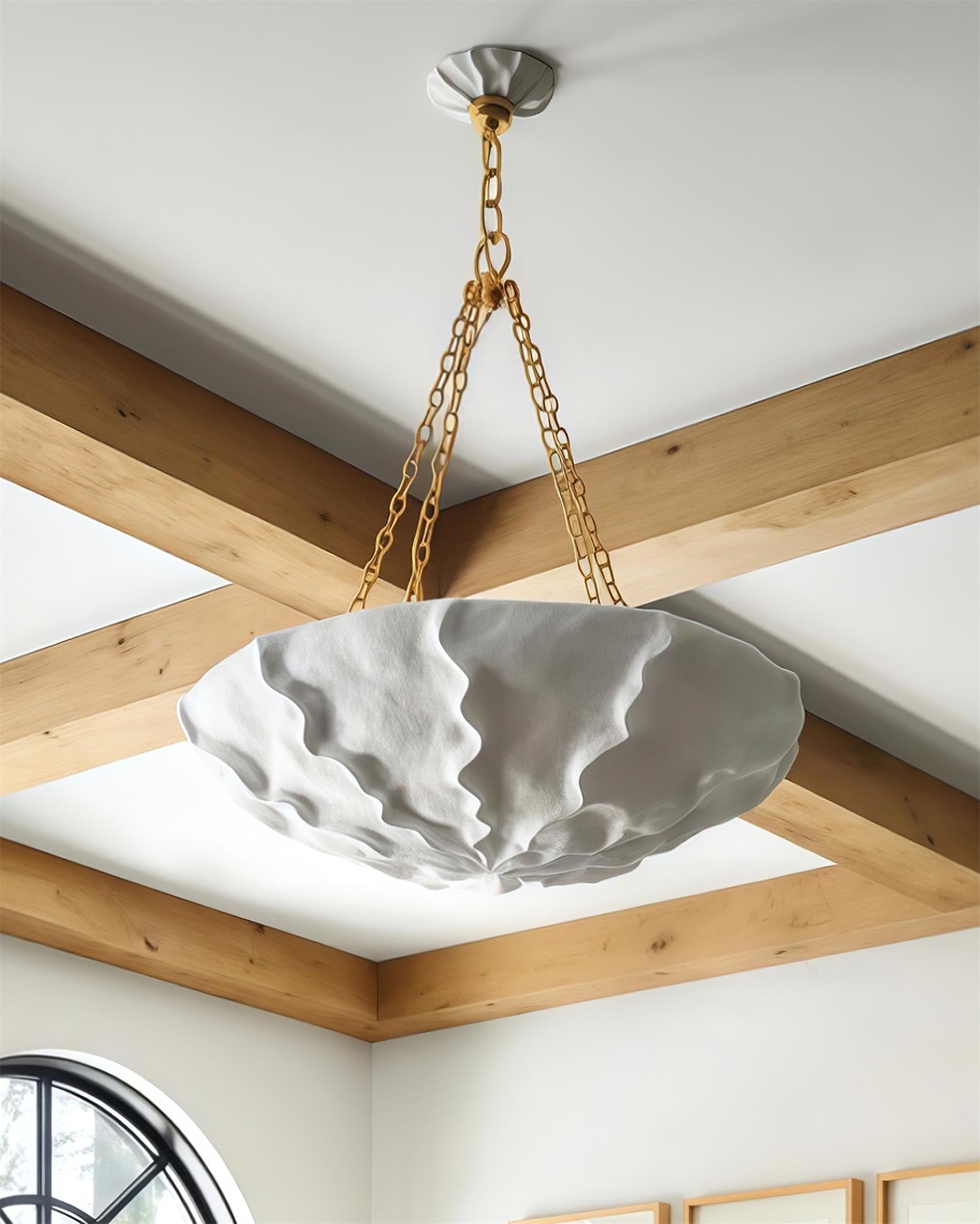 Solstice Plaster Sculptural Chandelier