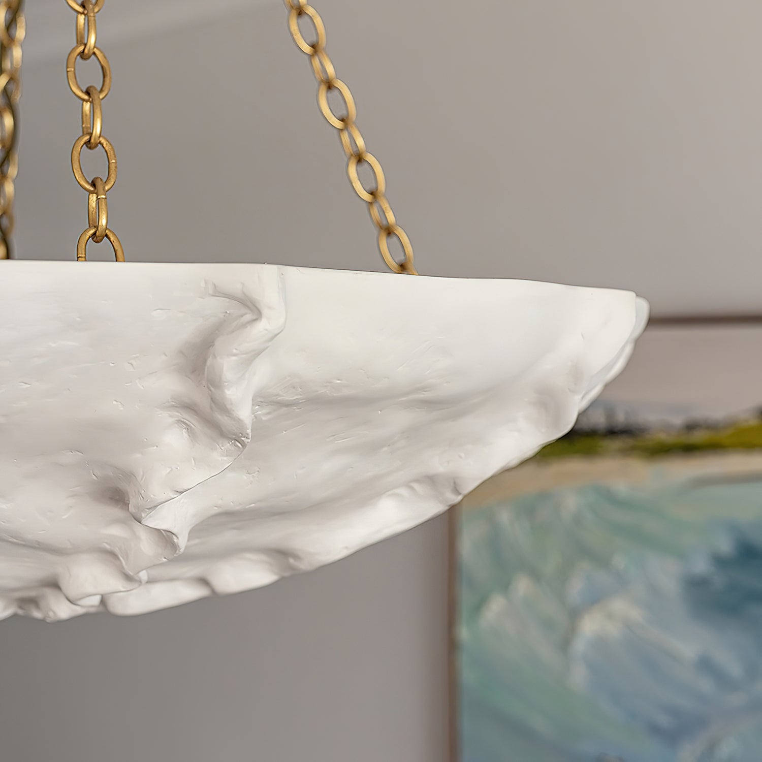 Solstice Plaster Sculptural Chandelier