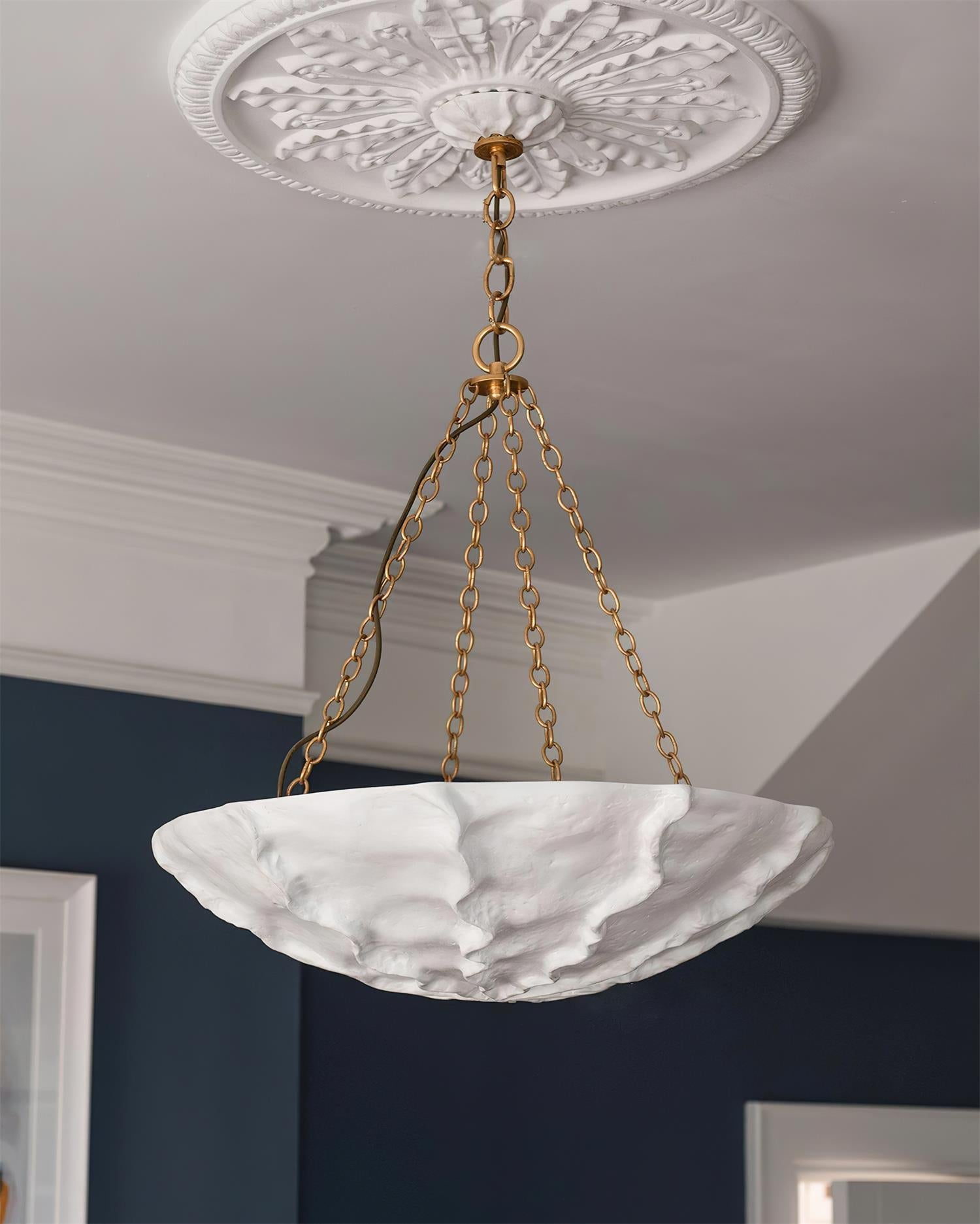 Solstice Plaster Sculptural Chandelier