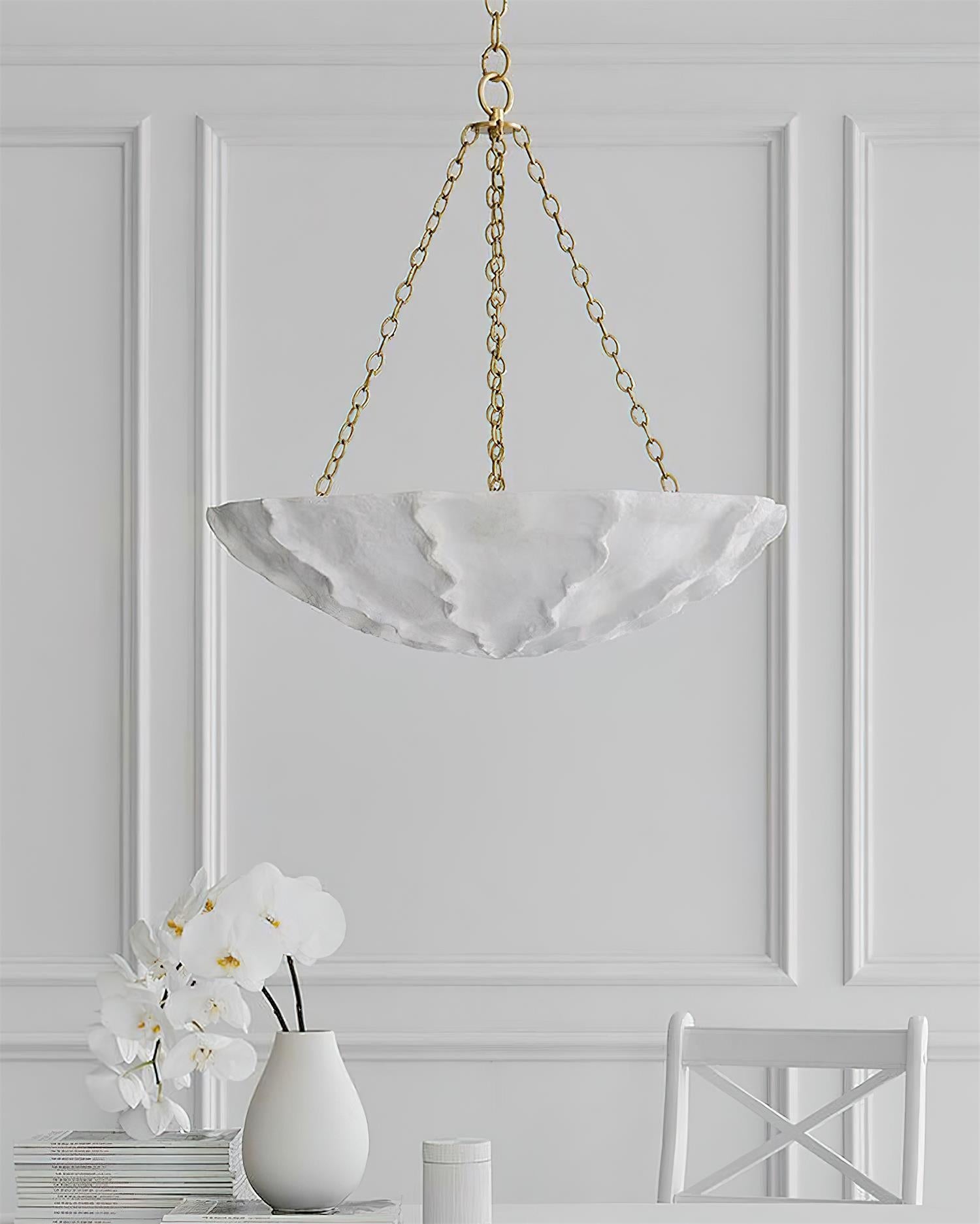 Solstice Plaster Sculptural Chandelier