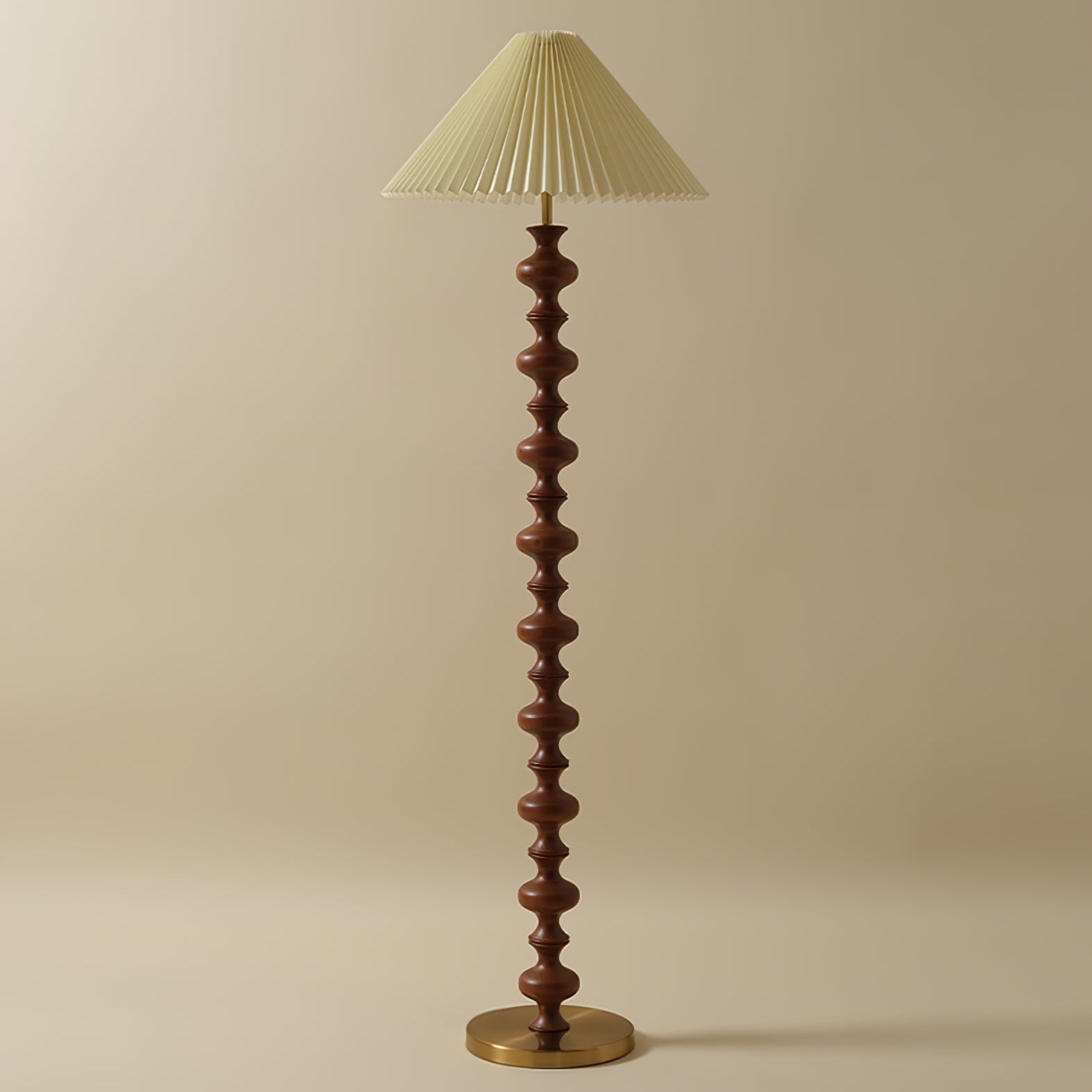 Sculpted Rhythm Wood Floor Lamp - Blowlighting