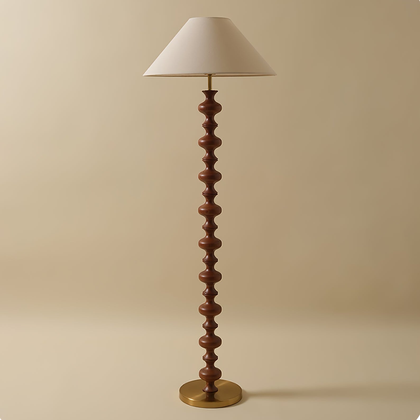 Sculpted Rhythm Wood Floor Lamp - Blowlighting