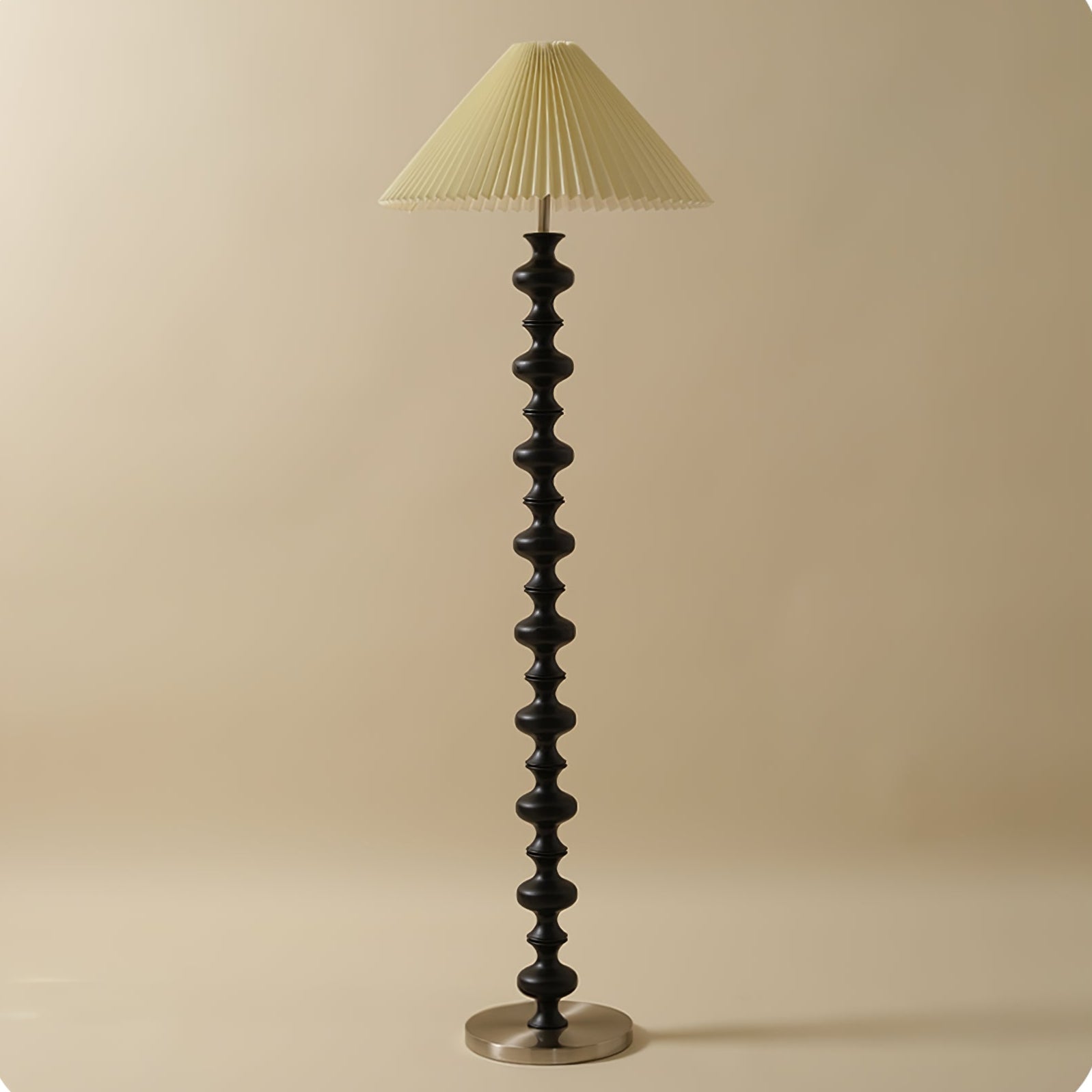 Sculpted Rhythm Wood Floor Lamp - Blowlighting