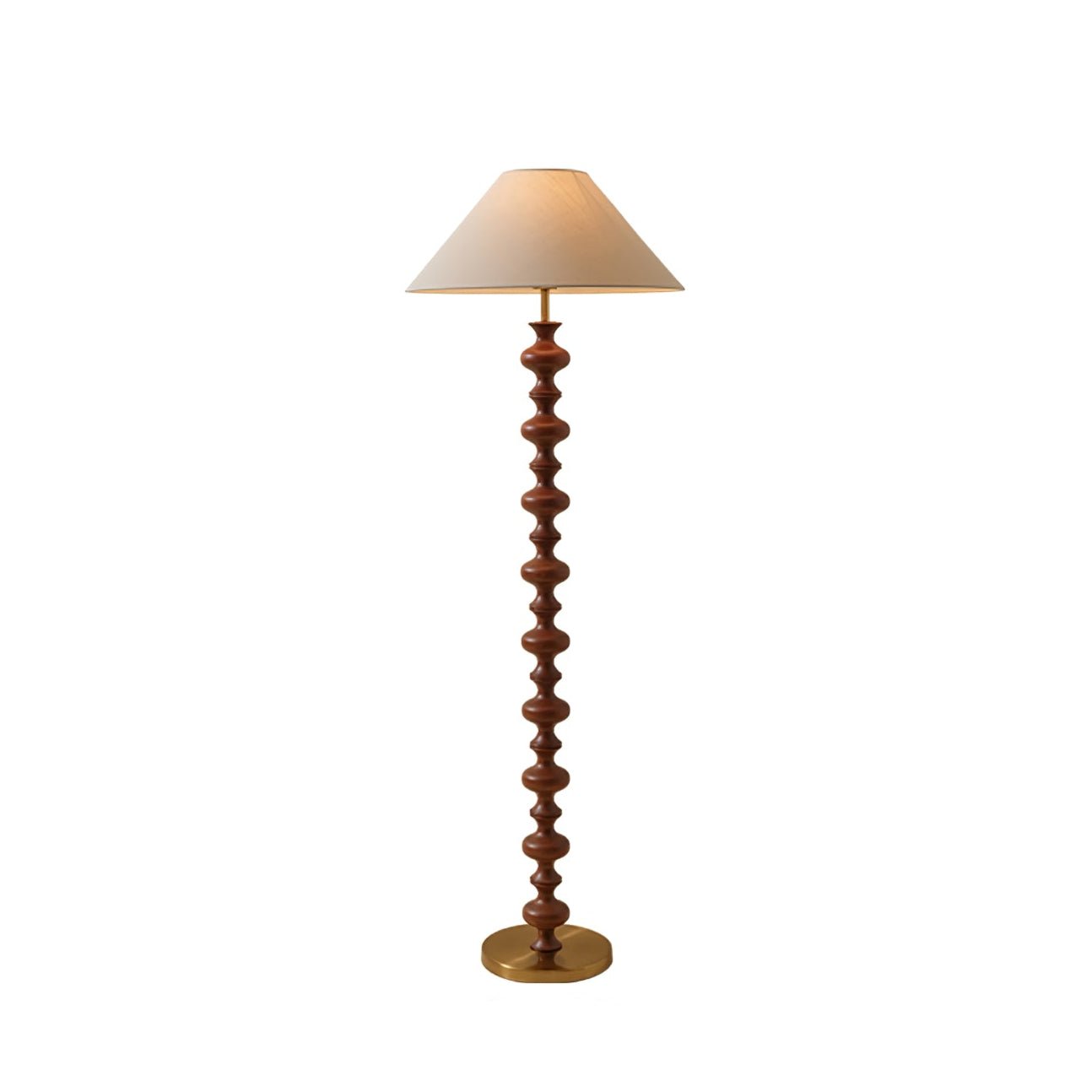 Sculpted Rhythm Wood Floor Lamp - Blowlighting