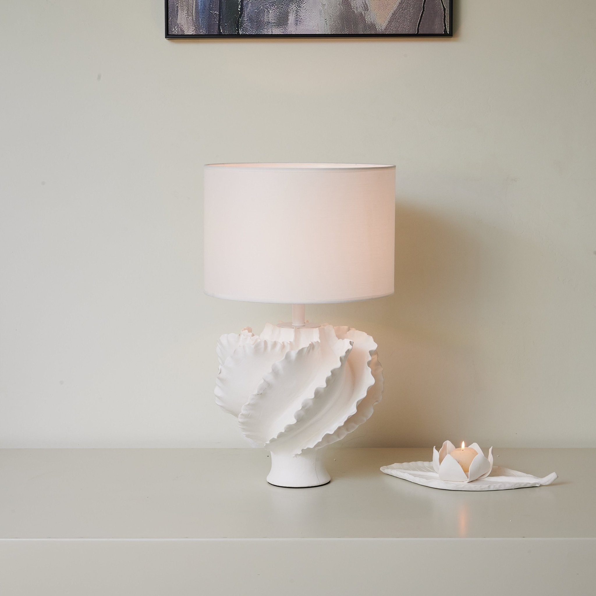 Sculptural Shell Inspired Table Lamp - Blowlighting