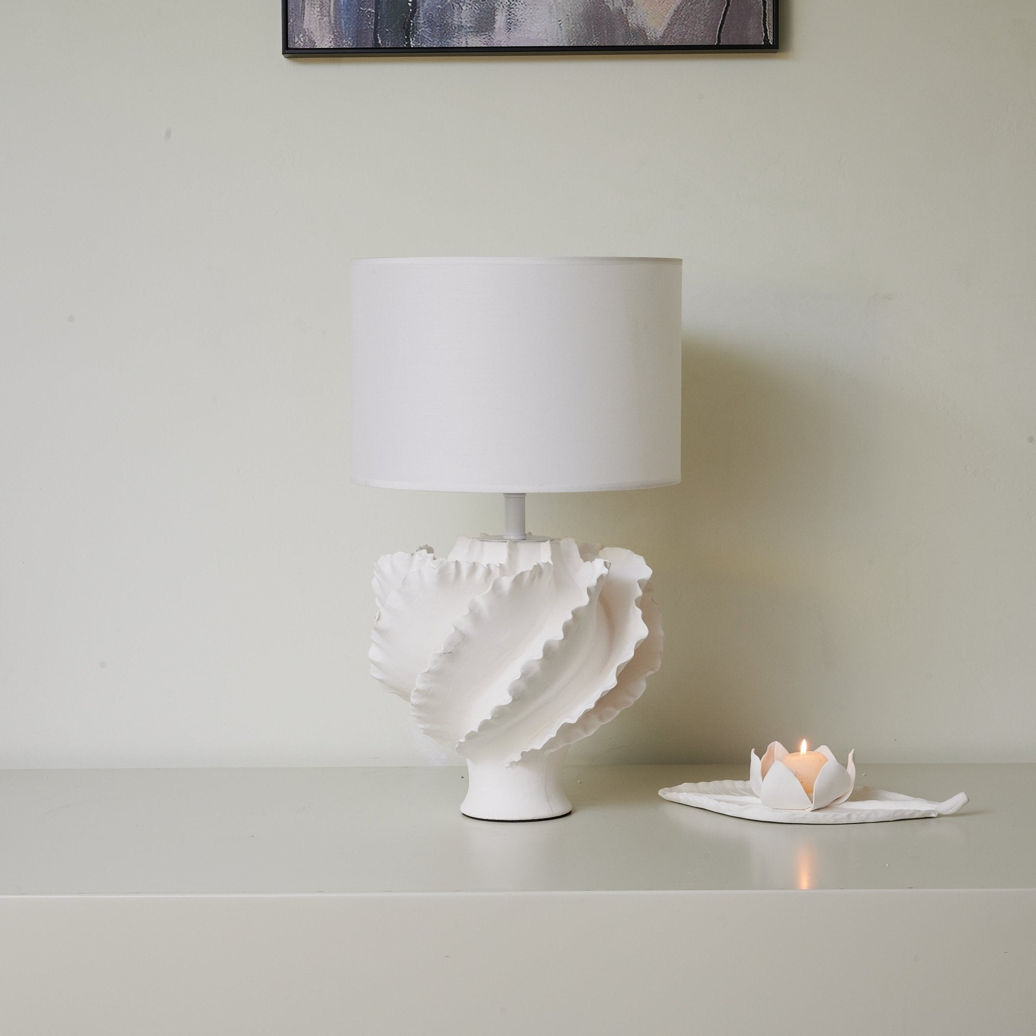 Sculptural Shell Inspired Table Lamp - Blowlighting