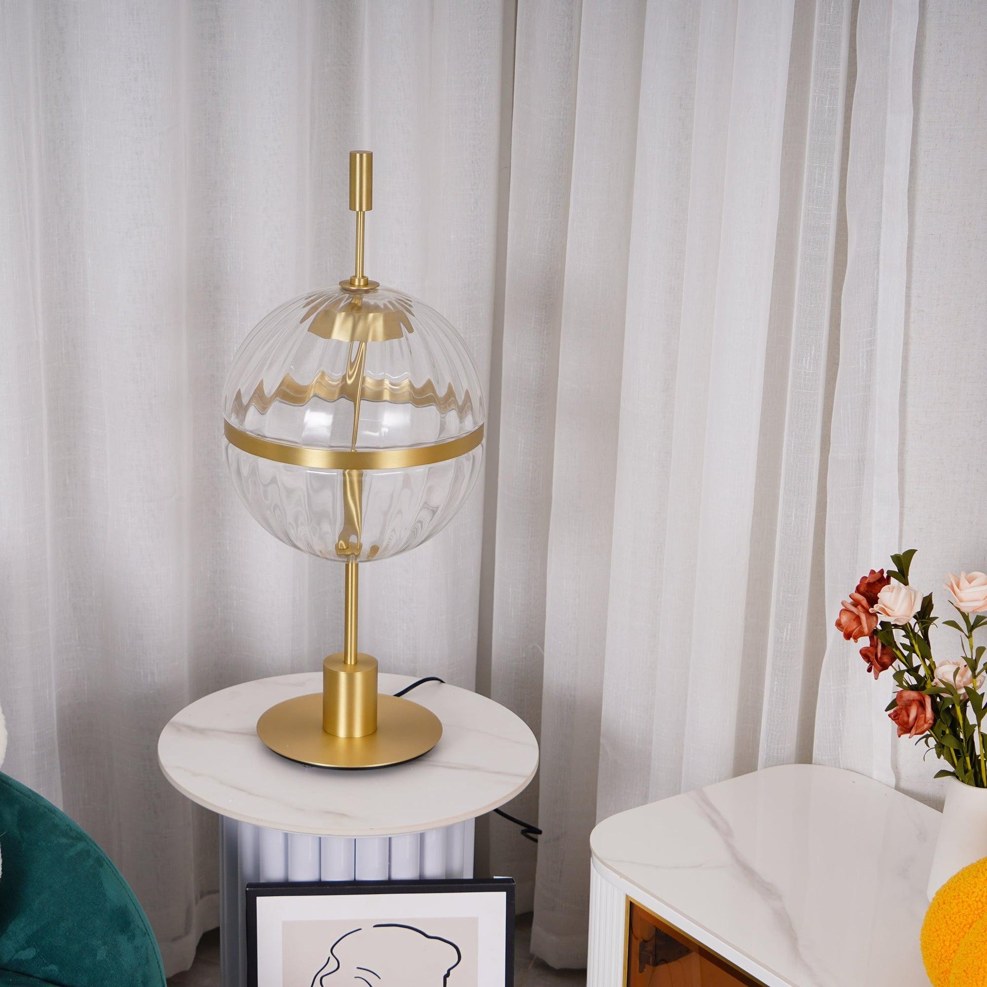 Evelyn Luxury Metal Table Lamp - Blowlighting
